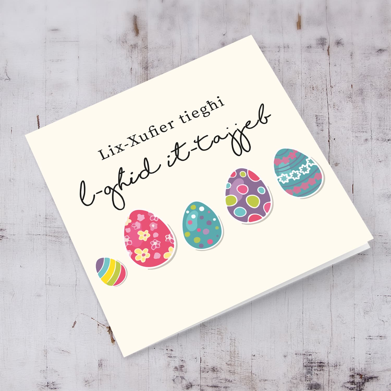 Driver (Male) - Easter Eggs themed card in Maltese