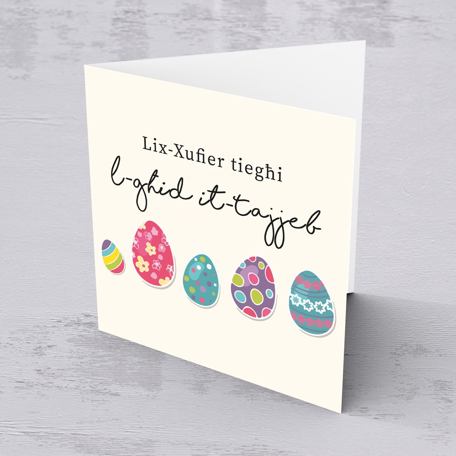 Driver (Male) - Easter Eggs themed card in Maltese