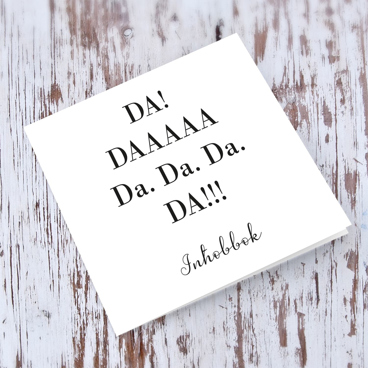 Funny father's day card in Maltese Da! DAAAAA