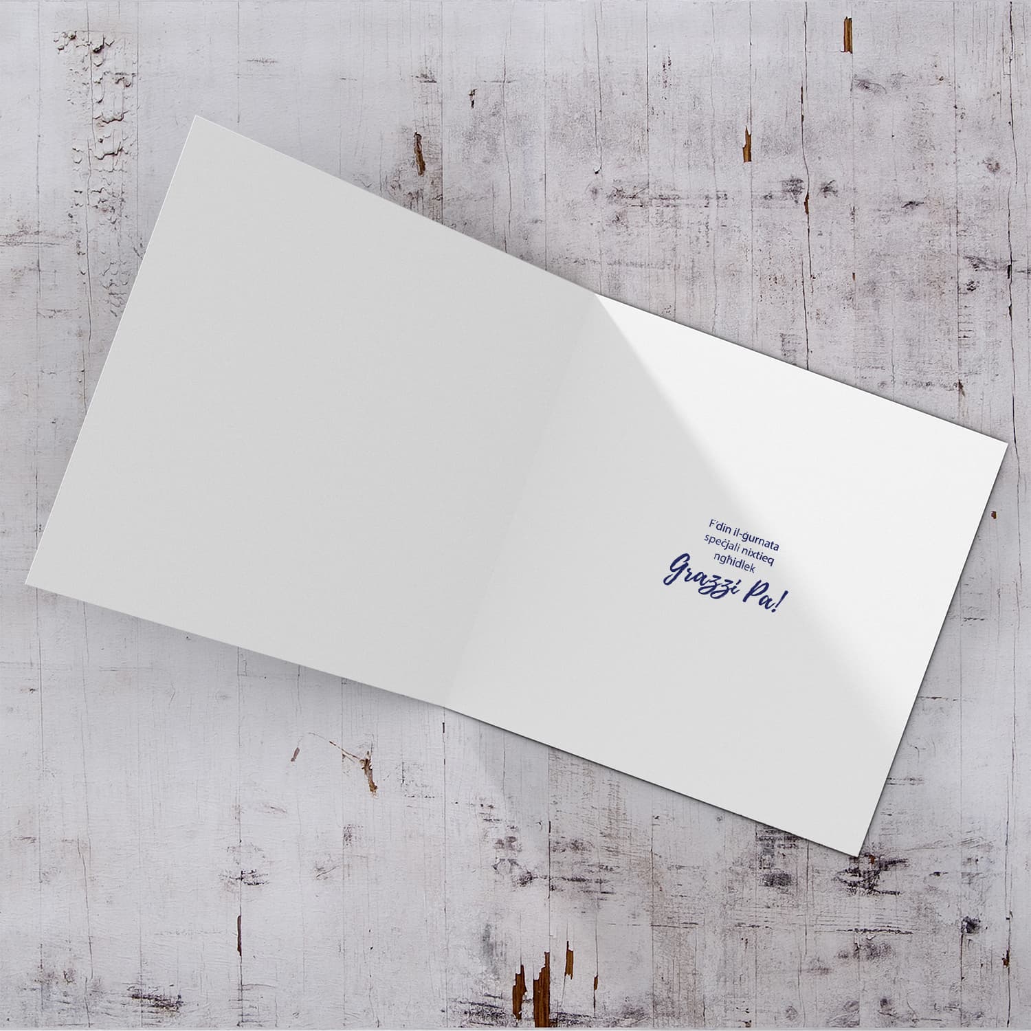 Father's Day Card with a special message in Maltese