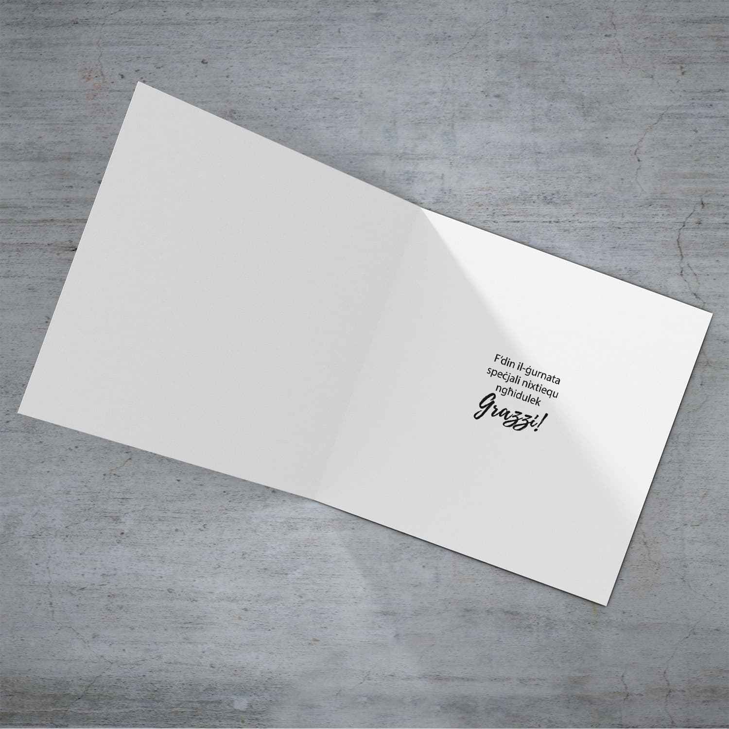Colourful wording Father's Day Card for father, grandpa, and father-in-law in Maltese