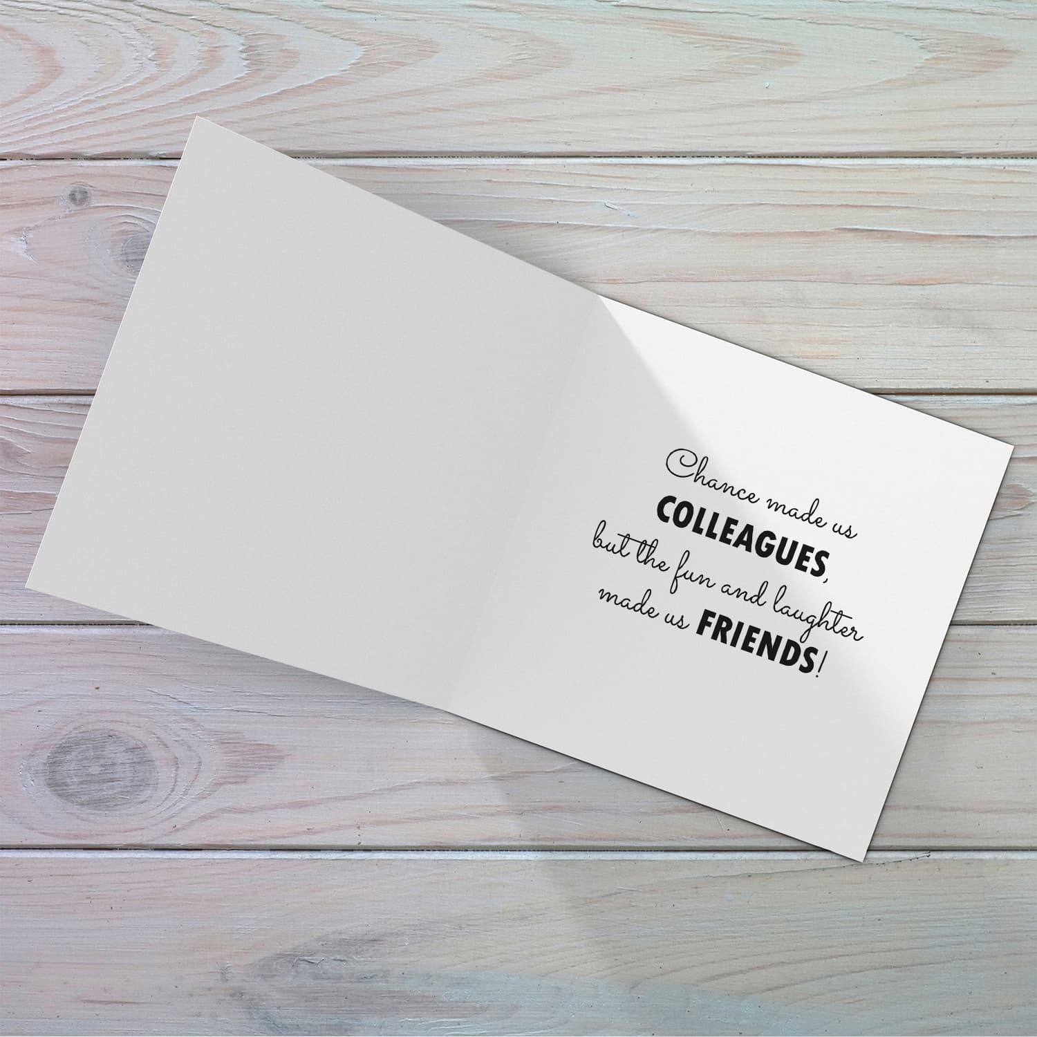 Orange background with various coloured dots Farewell card in English