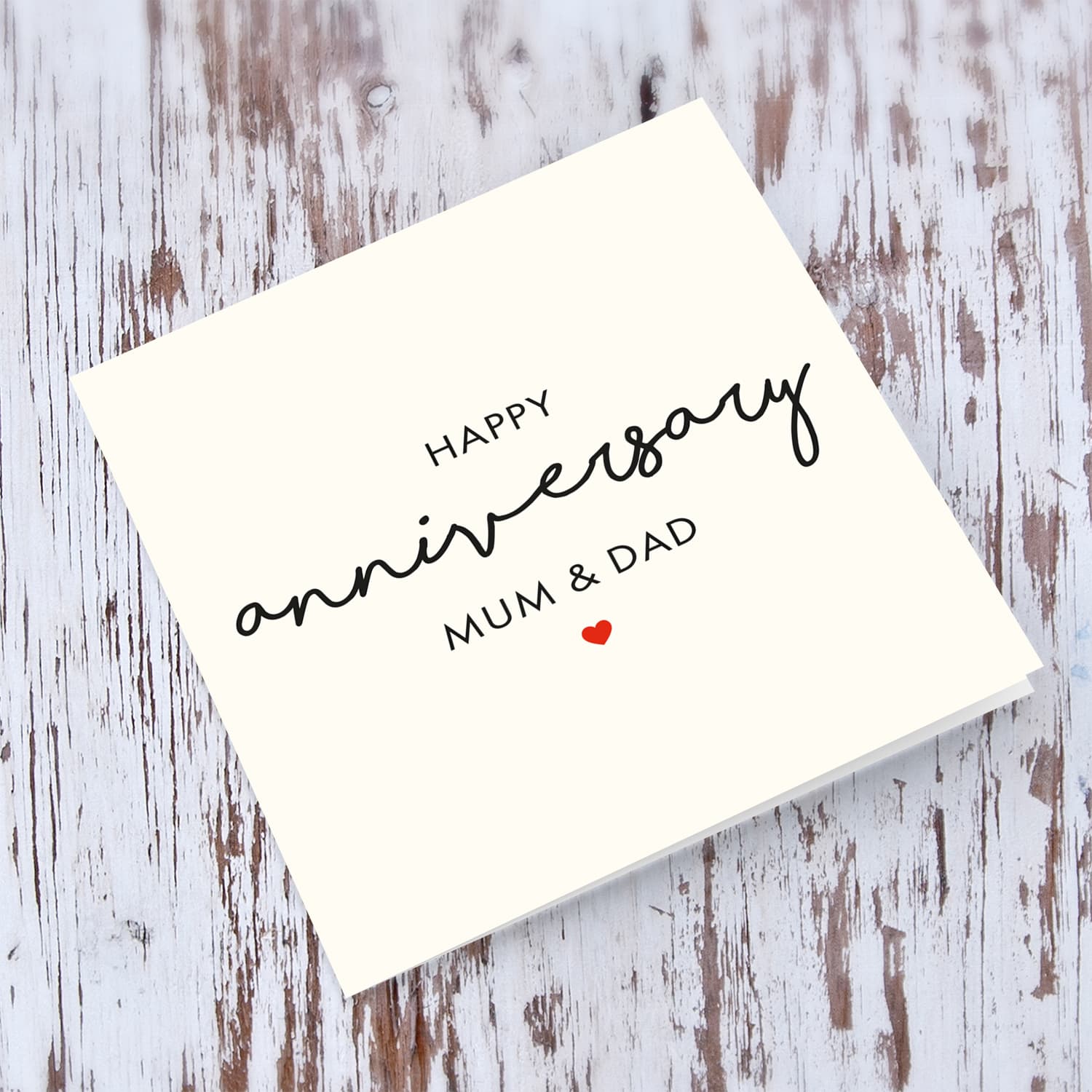 Happy Anniversary Mum & Dad - in English