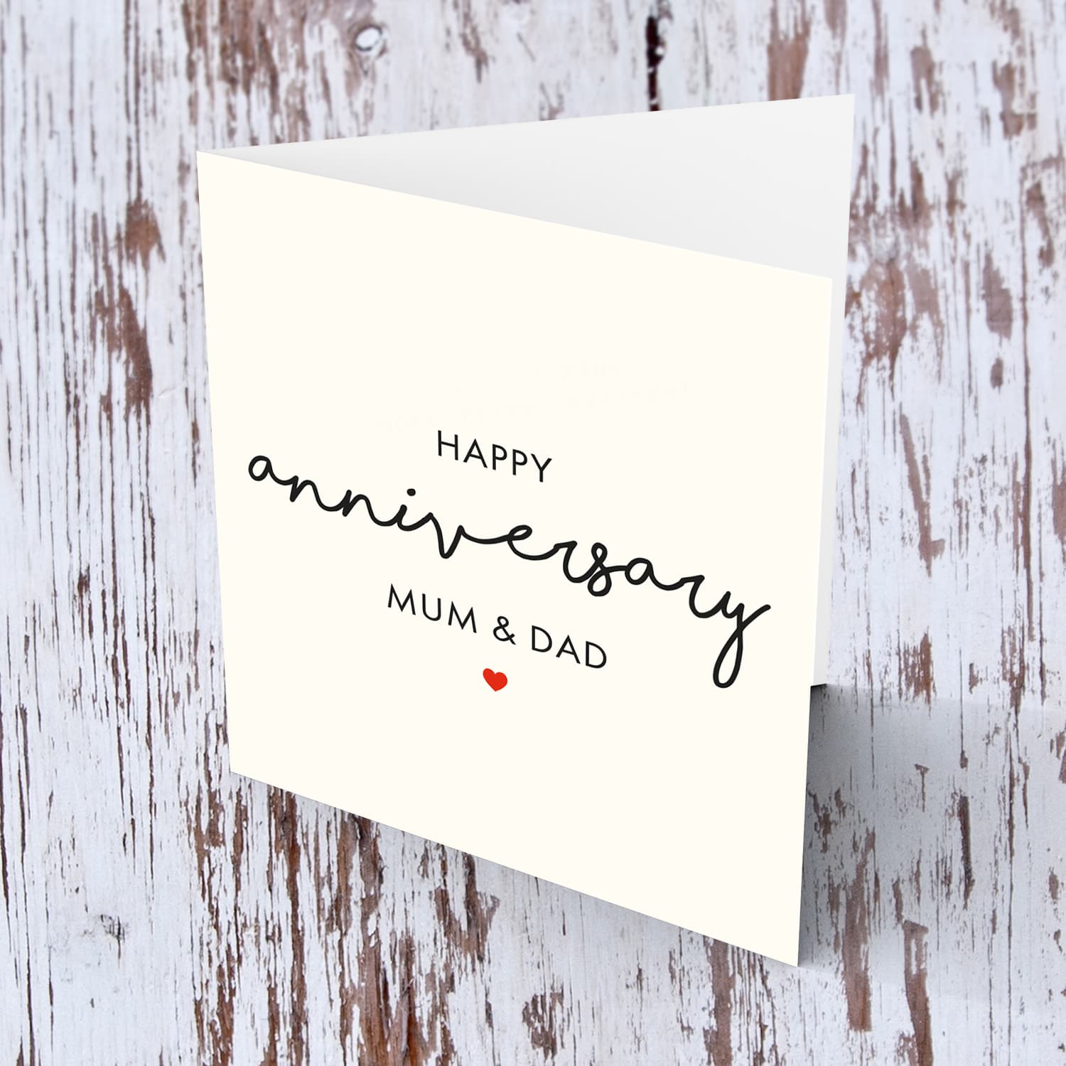 Happy Anniversary Mum & Dad - in English
