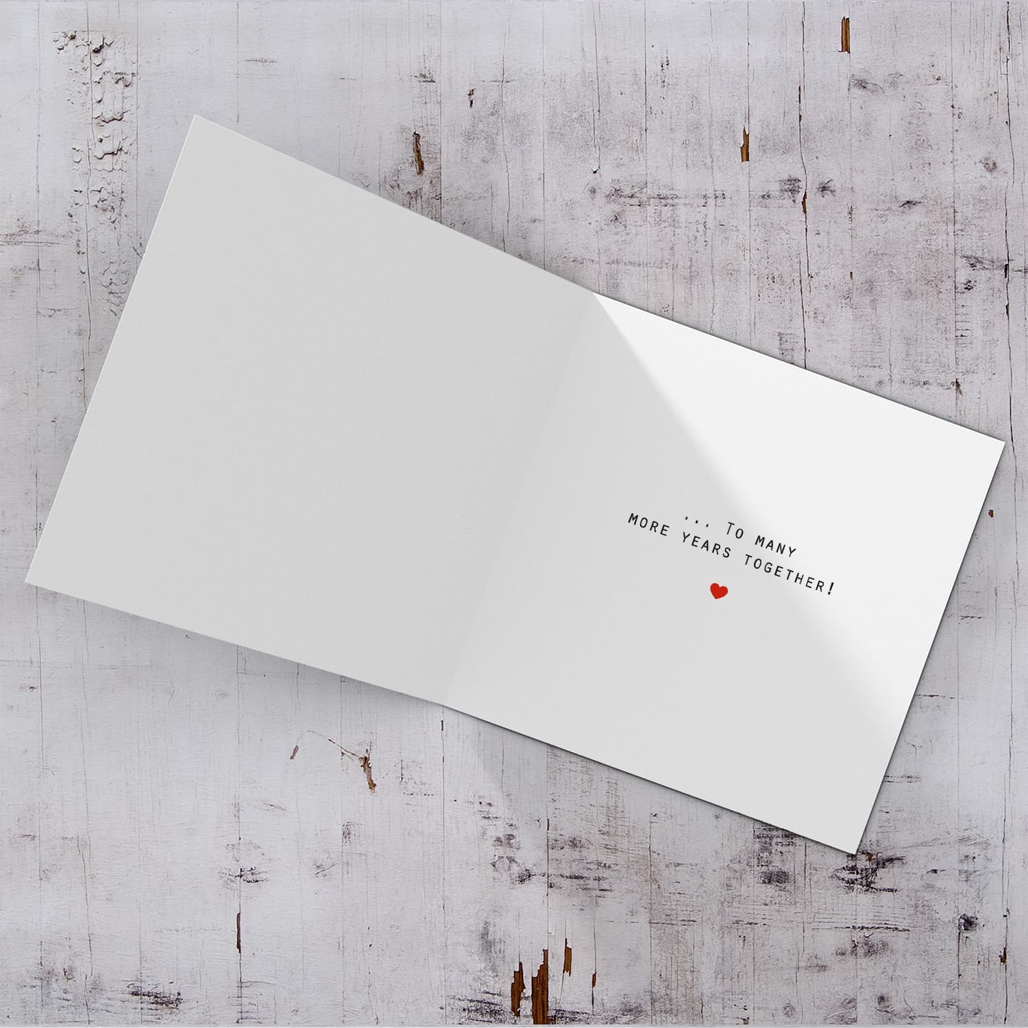 Watercolour background Anniverasry Card in English