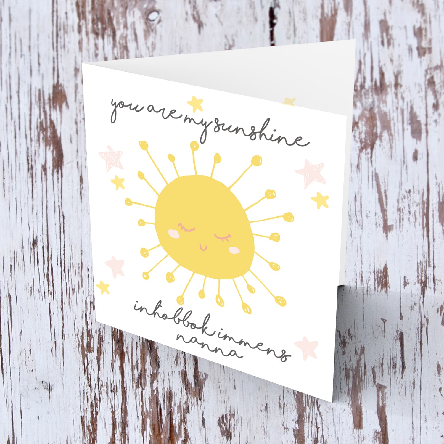 Cute sun themed mother's day card for Nanna