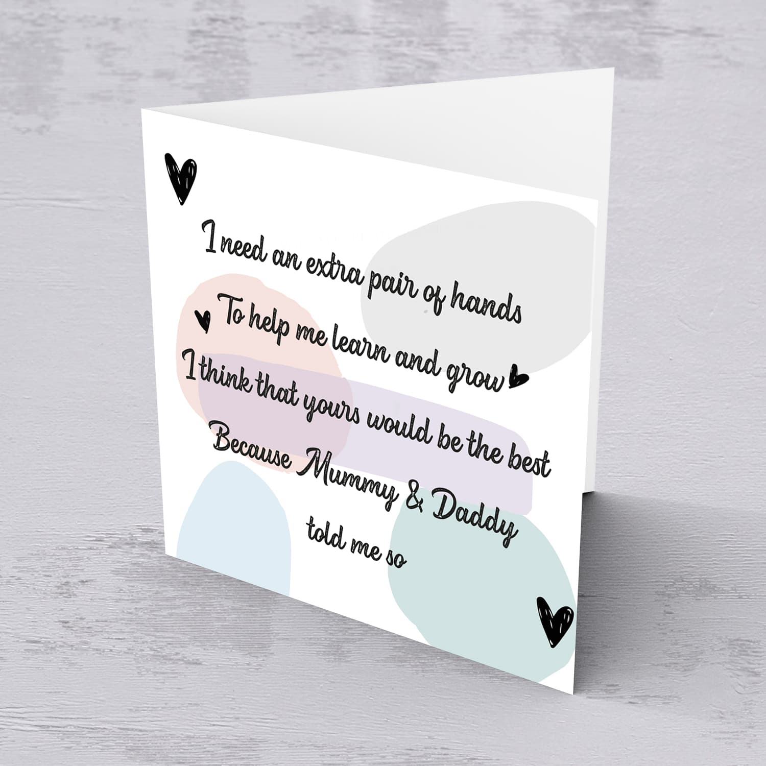 Pastel tones Will you be my Godmother card in English