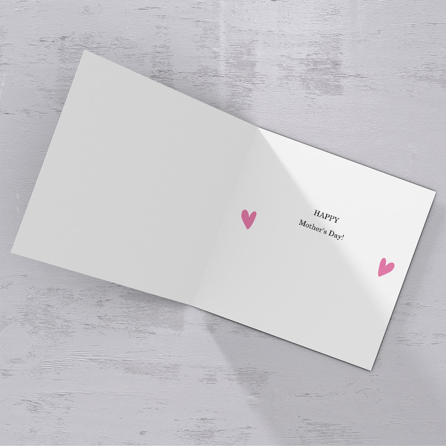 Colourful Flowery background Mother's Day card in English