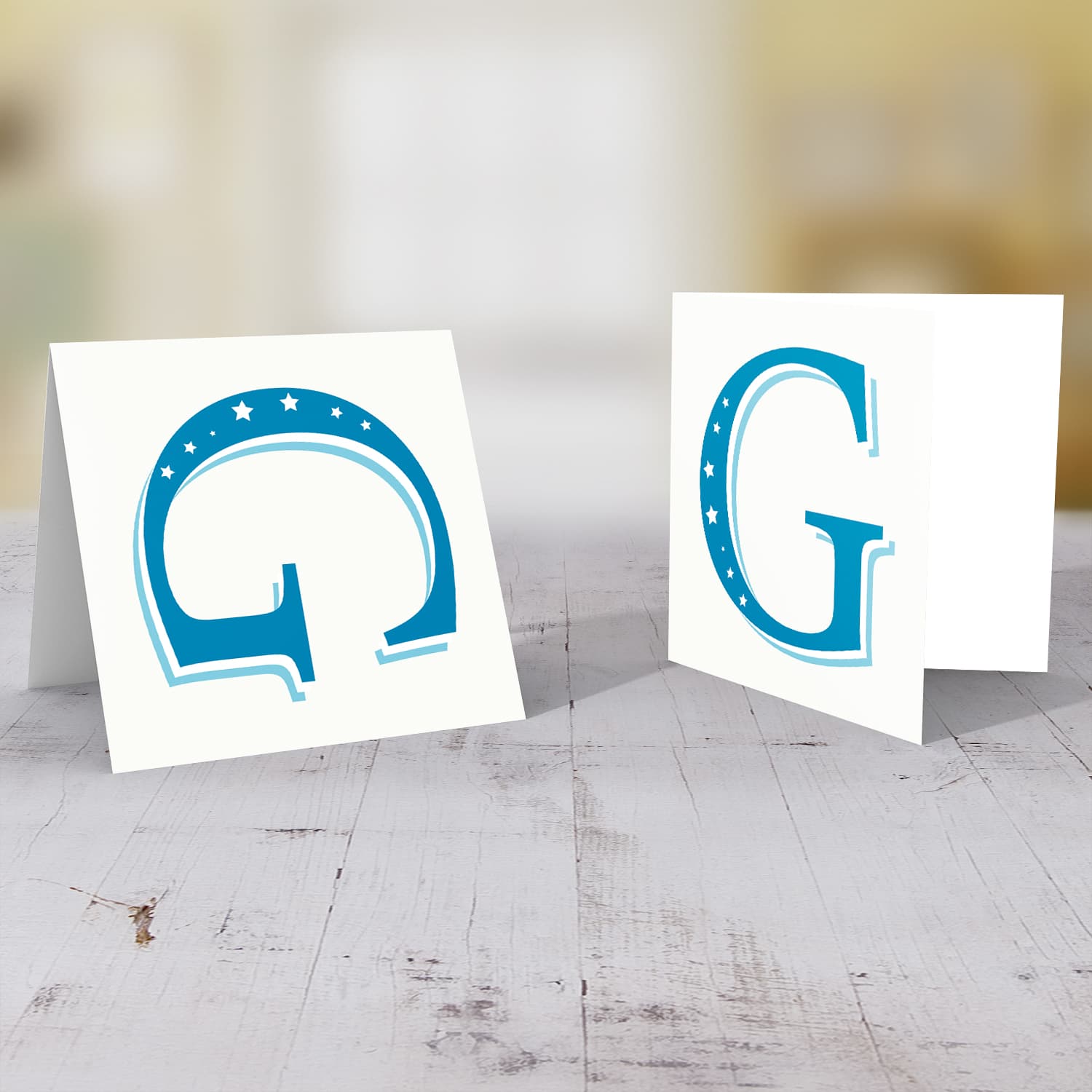 The Initial Collection Blue Tones - Letter G