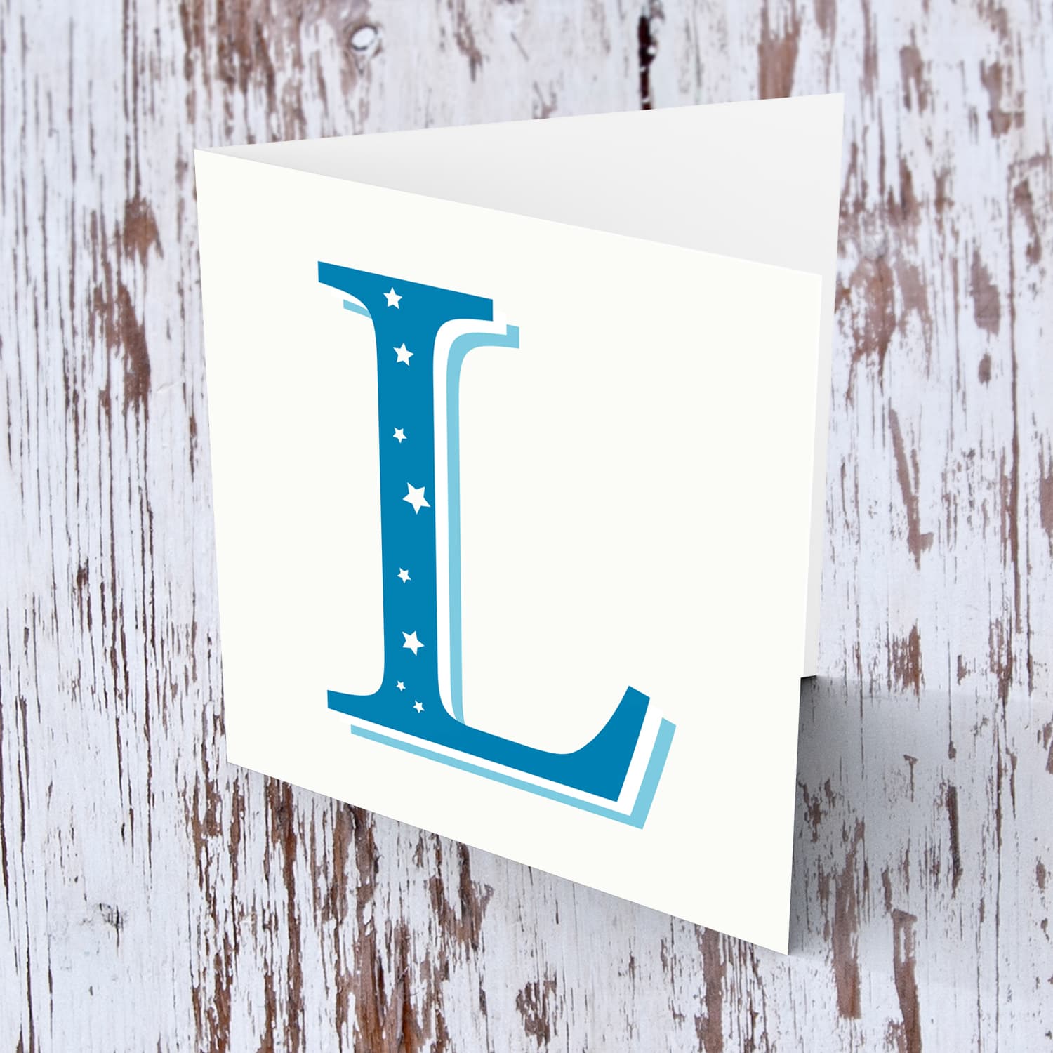 The Initial Collection Blue Tones - Letter L