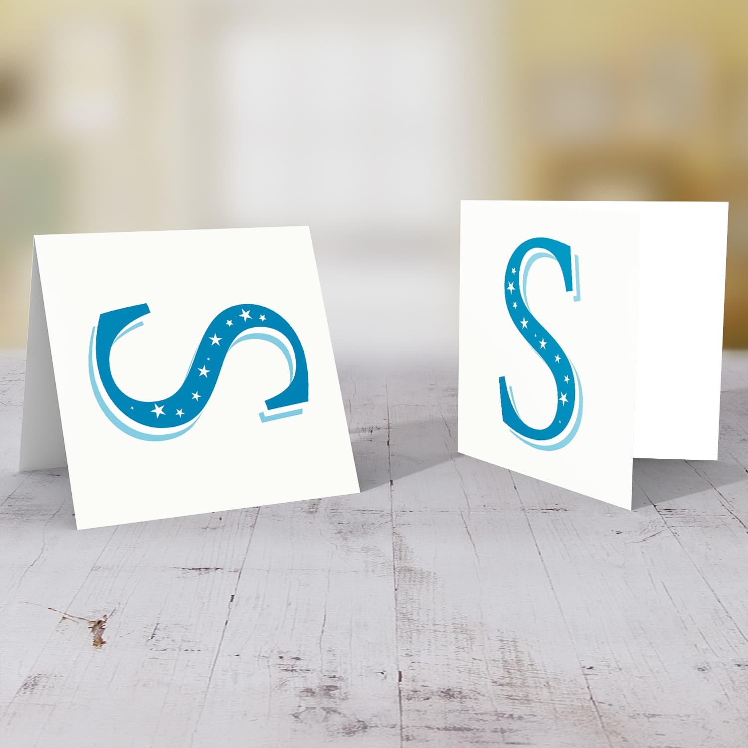 The Initial Collection Blue Tones - Letter S