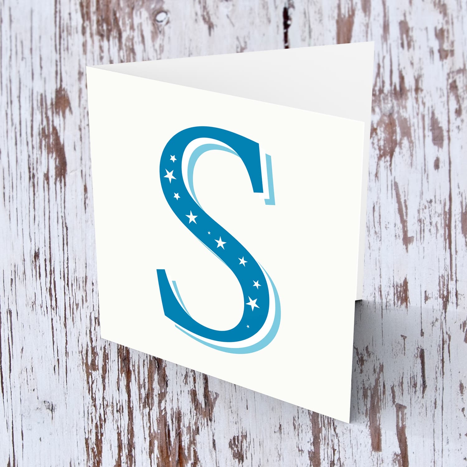 The Initial Collection Blue Tones - Letter S