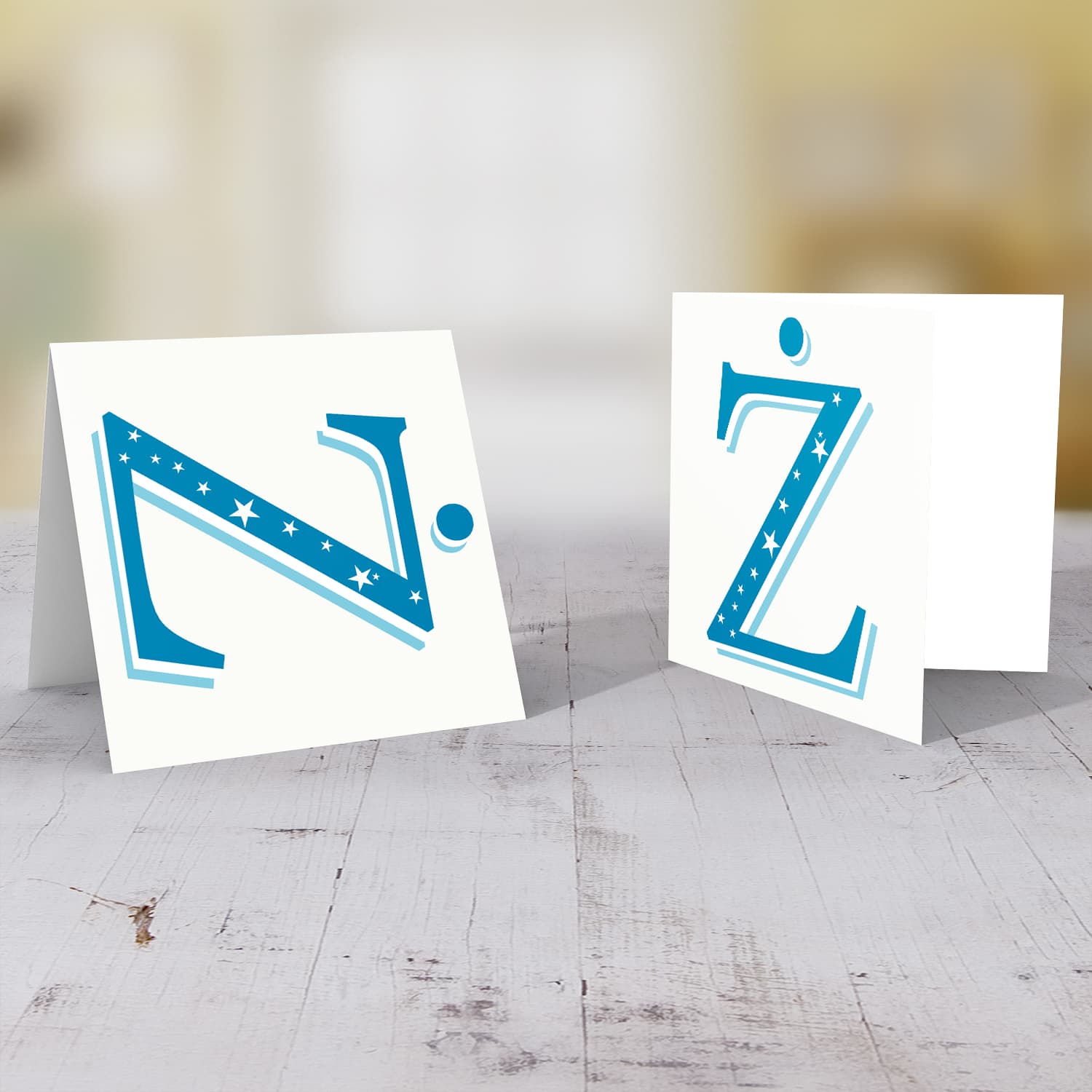 The Initial Collection Blue Tones - Letter Ż