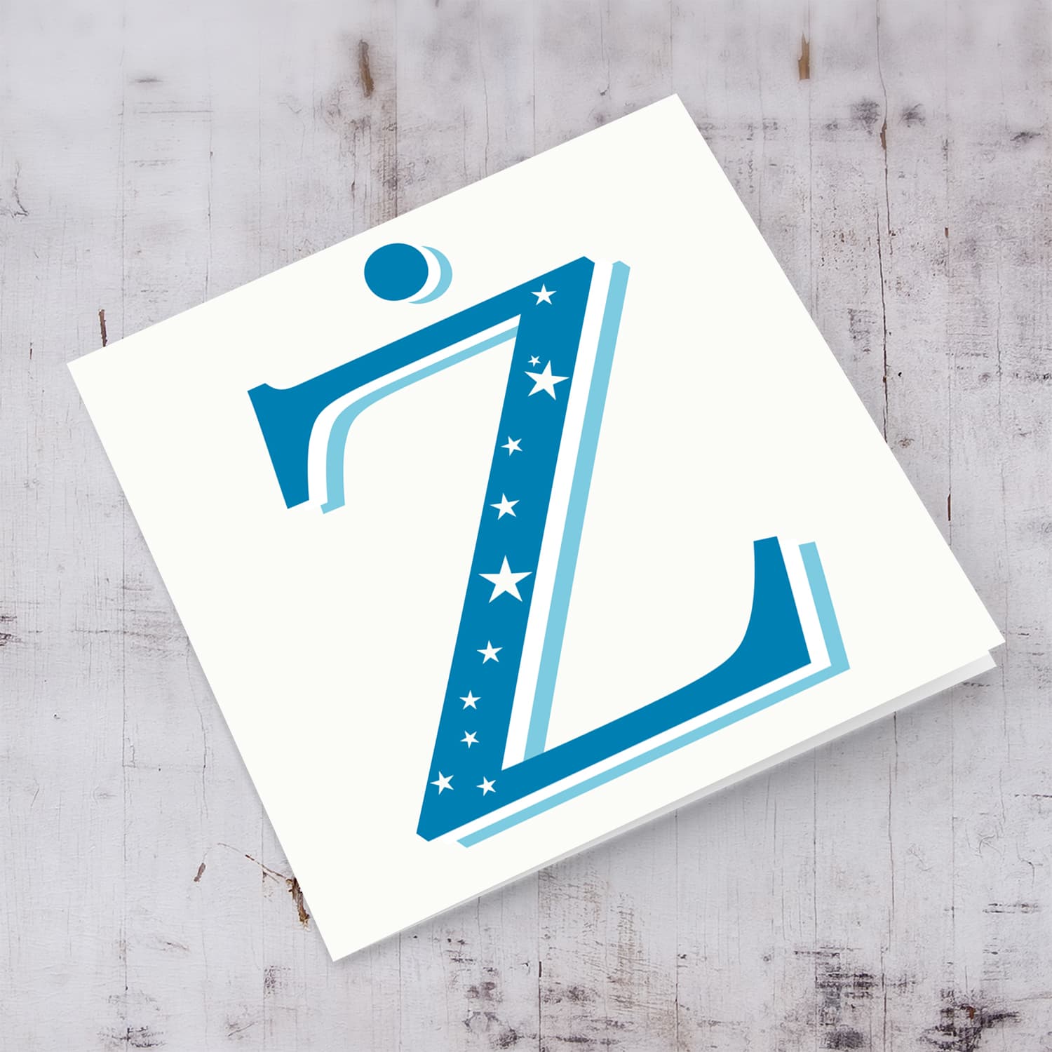 The Initial Collection Blue Tones - Letter Ż