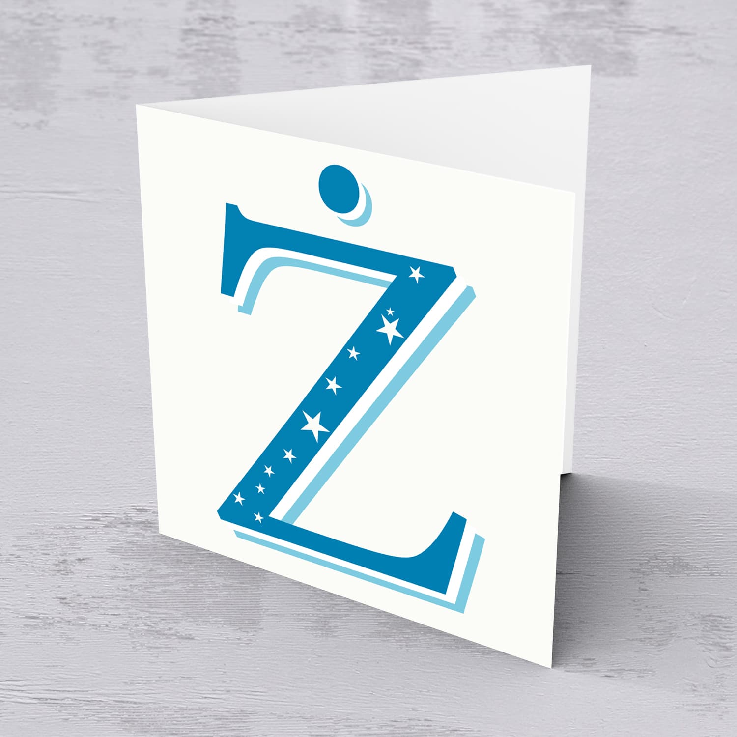 The Initial Collection Blue Tones - Letter Ż
