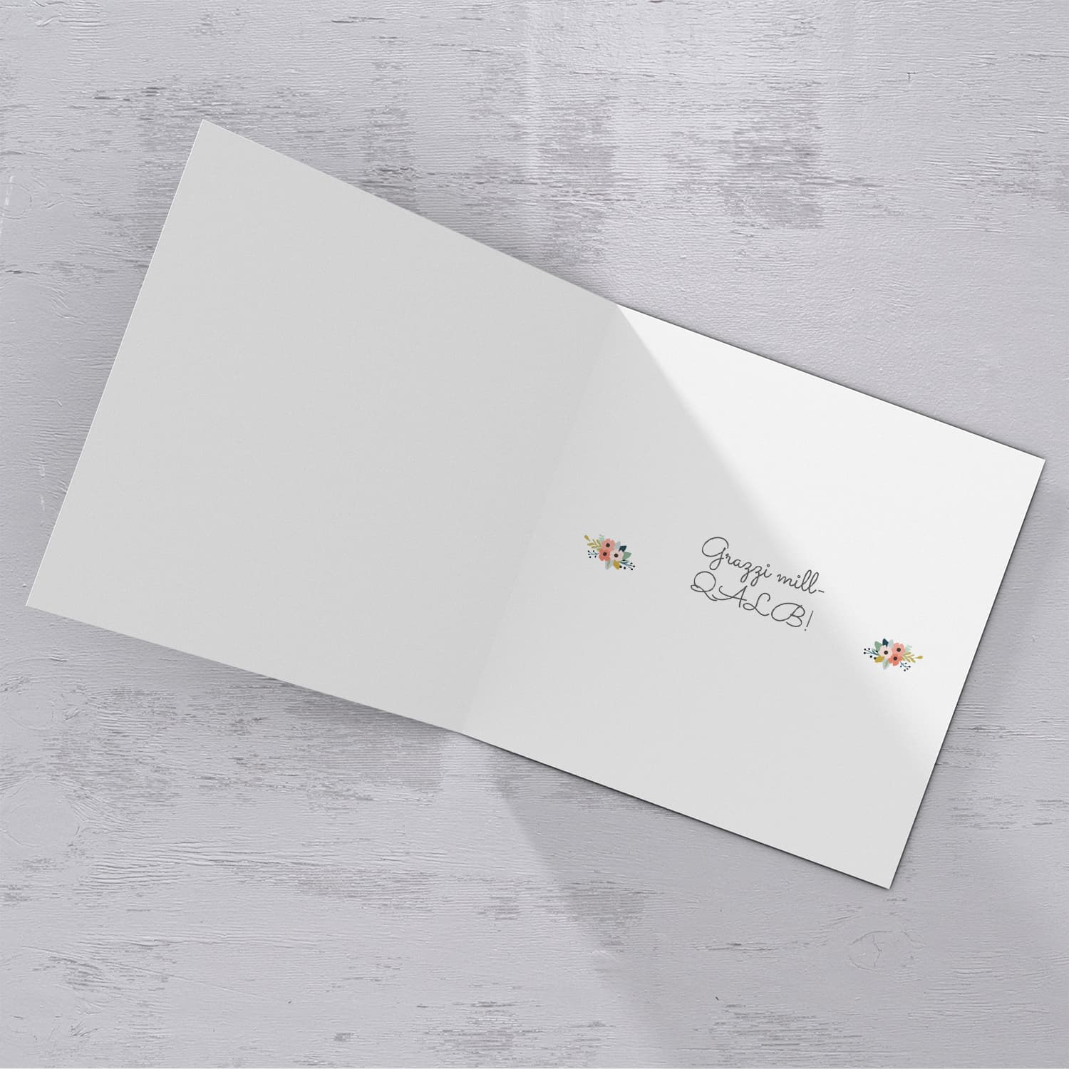 Bear themed thank you card for LSE in Maltese