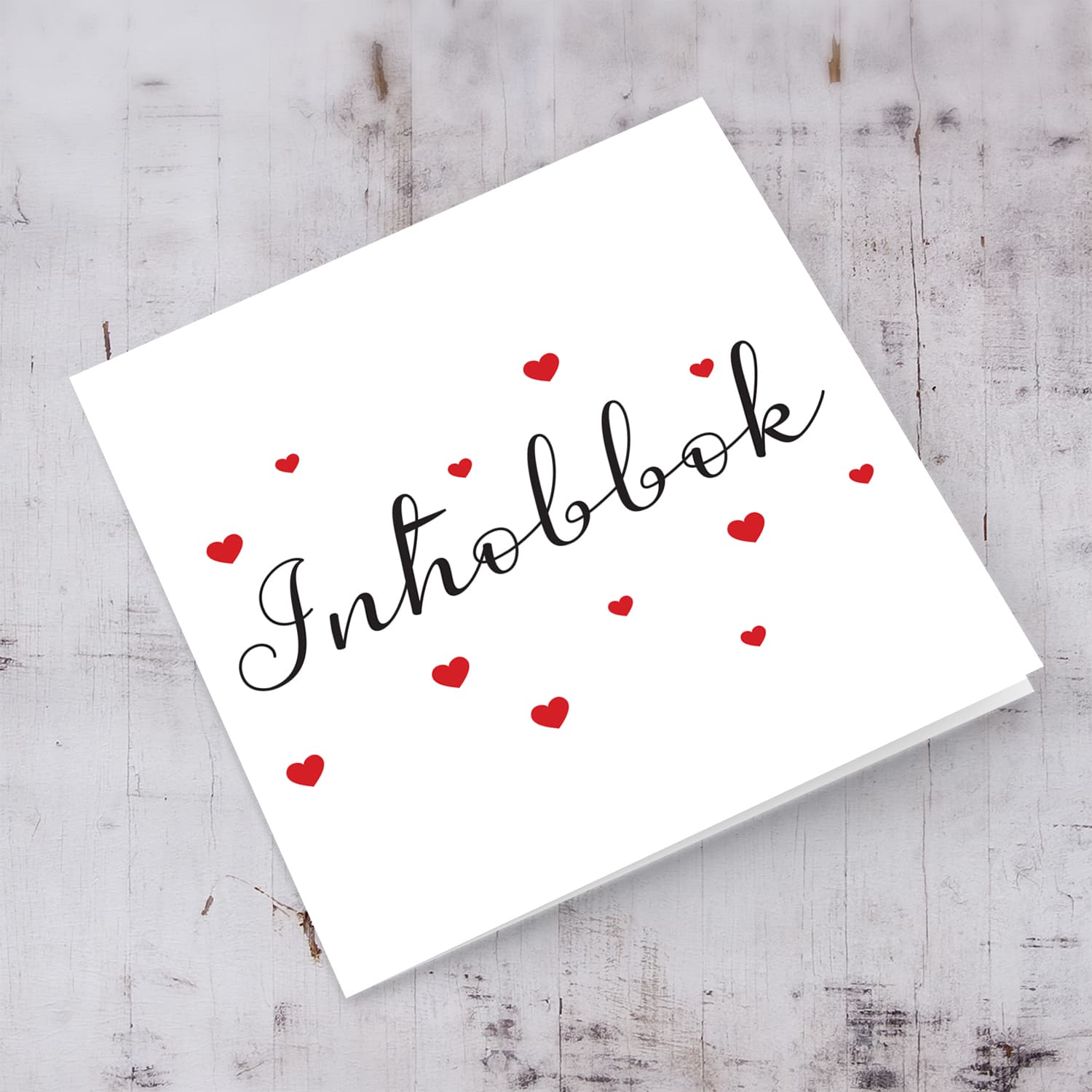 Inħobbok Red hearts Valentines card in Maltese