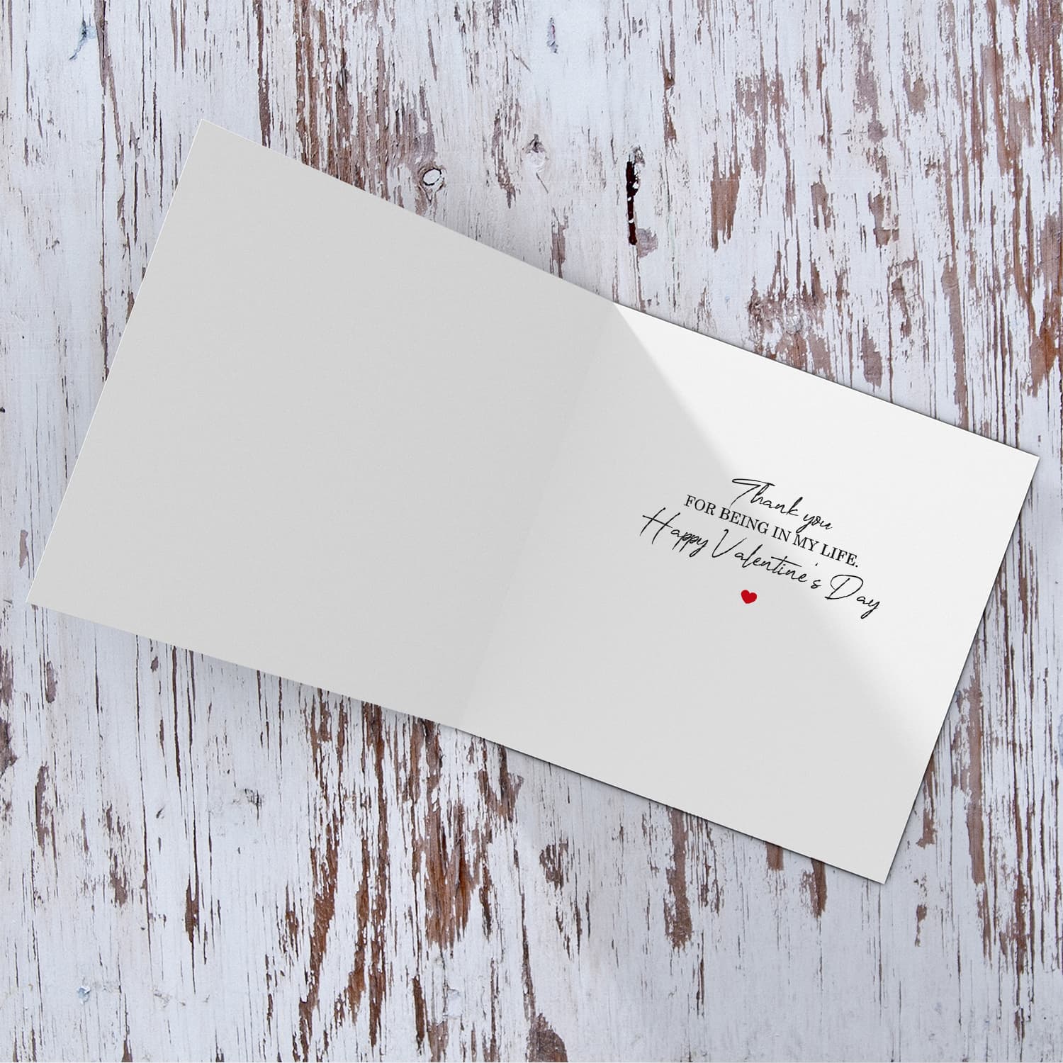 Minimalist Valentine's Day card - to my favourite human being in English