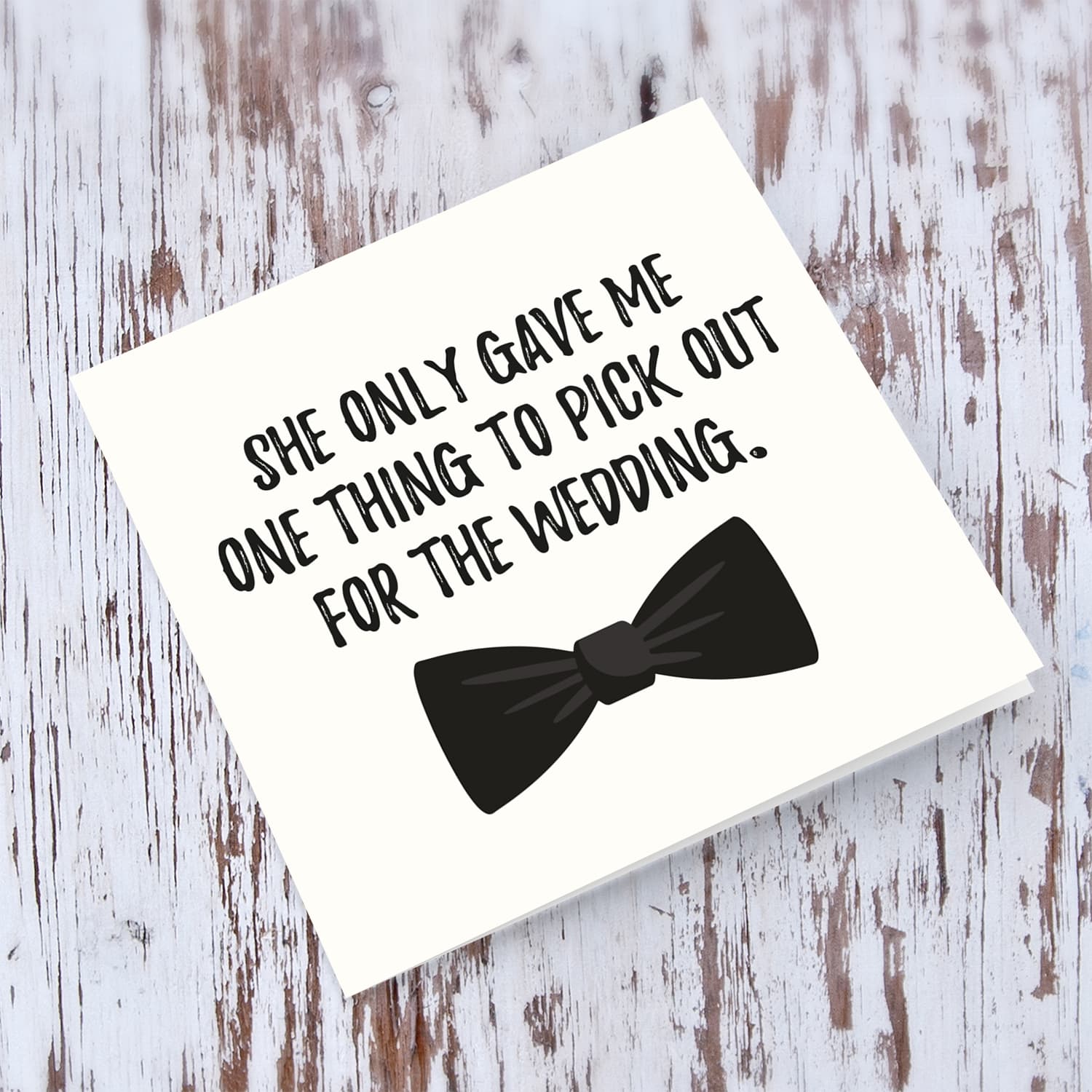 Will you be my best man card with bow in English