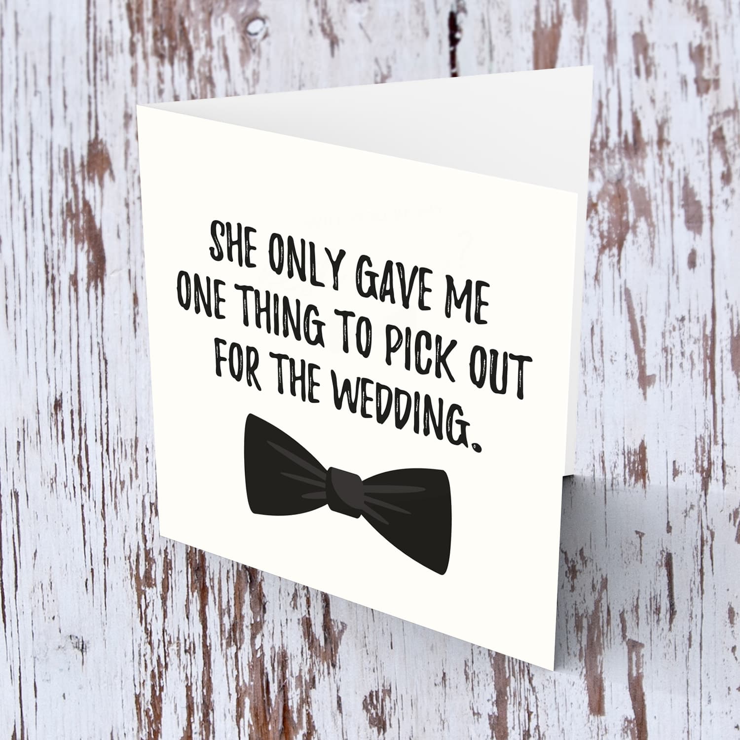 Will you be my best man card with bow in English