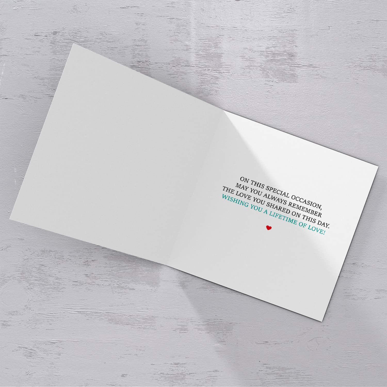 Same sex marriage (Male) wedding card with two hats in English