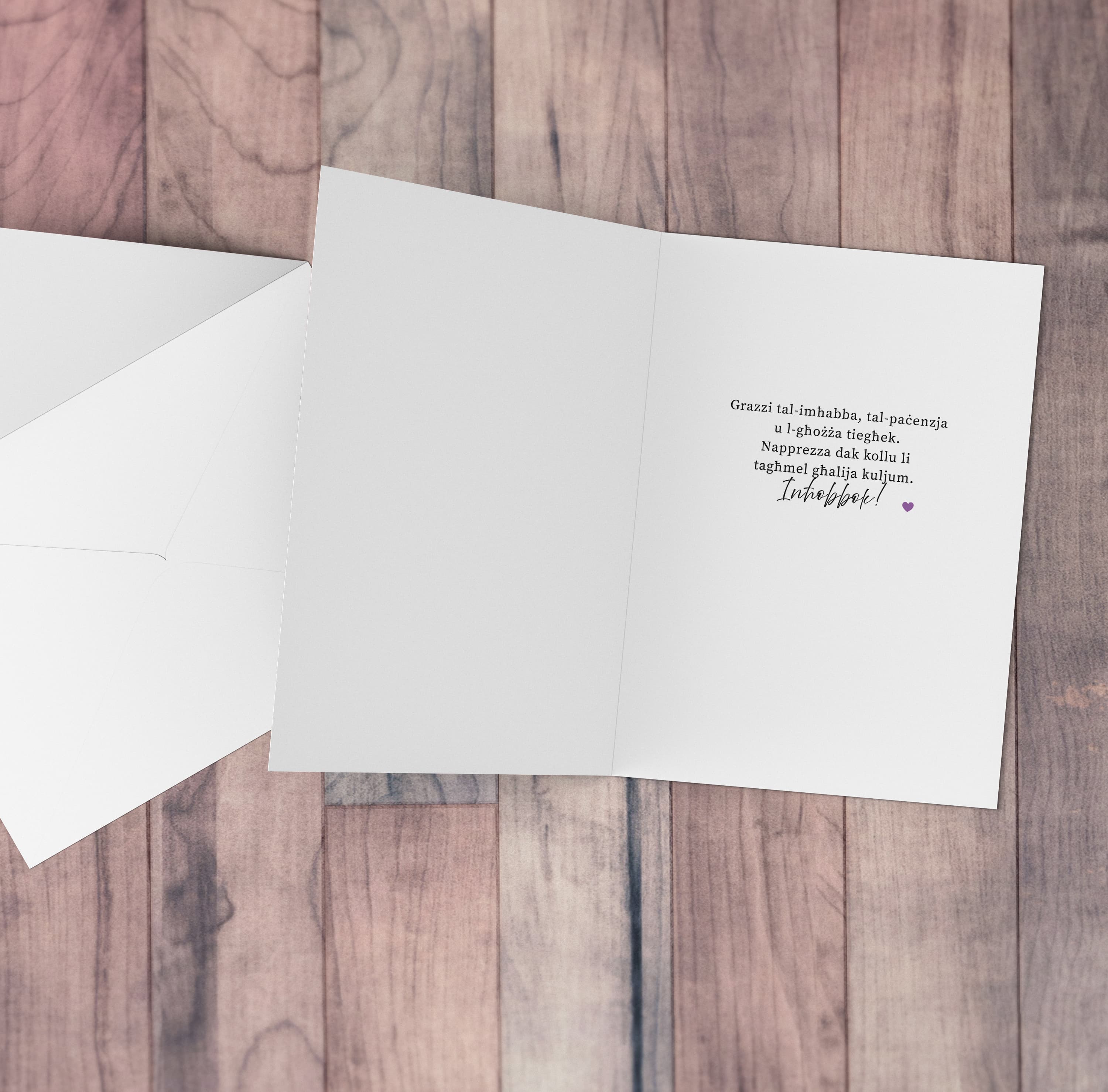 Cute Birthday card for mum in a light pink background featuring colourful florals and a special message in Maltese