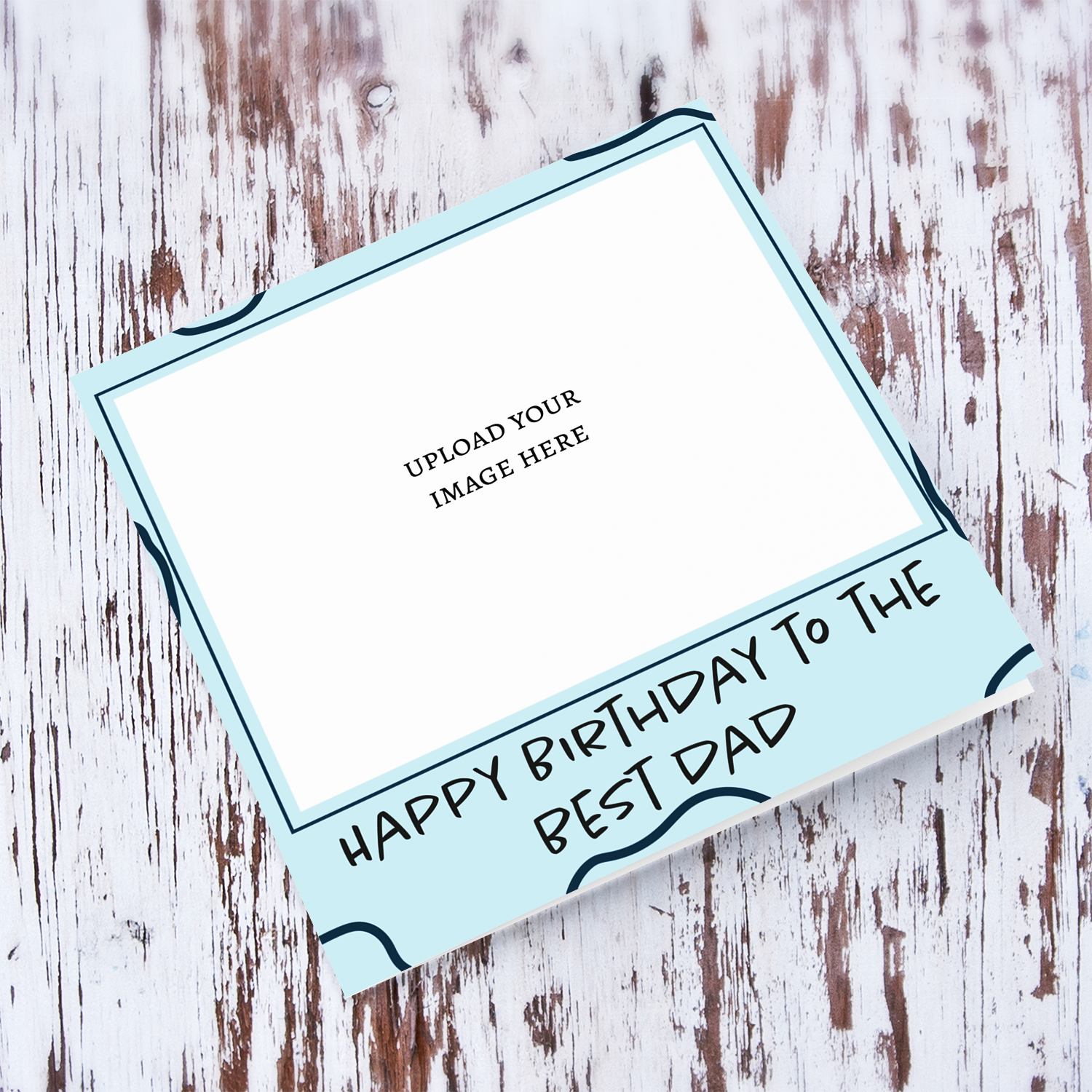 Happy Birthday to the best dad ever photo card in English