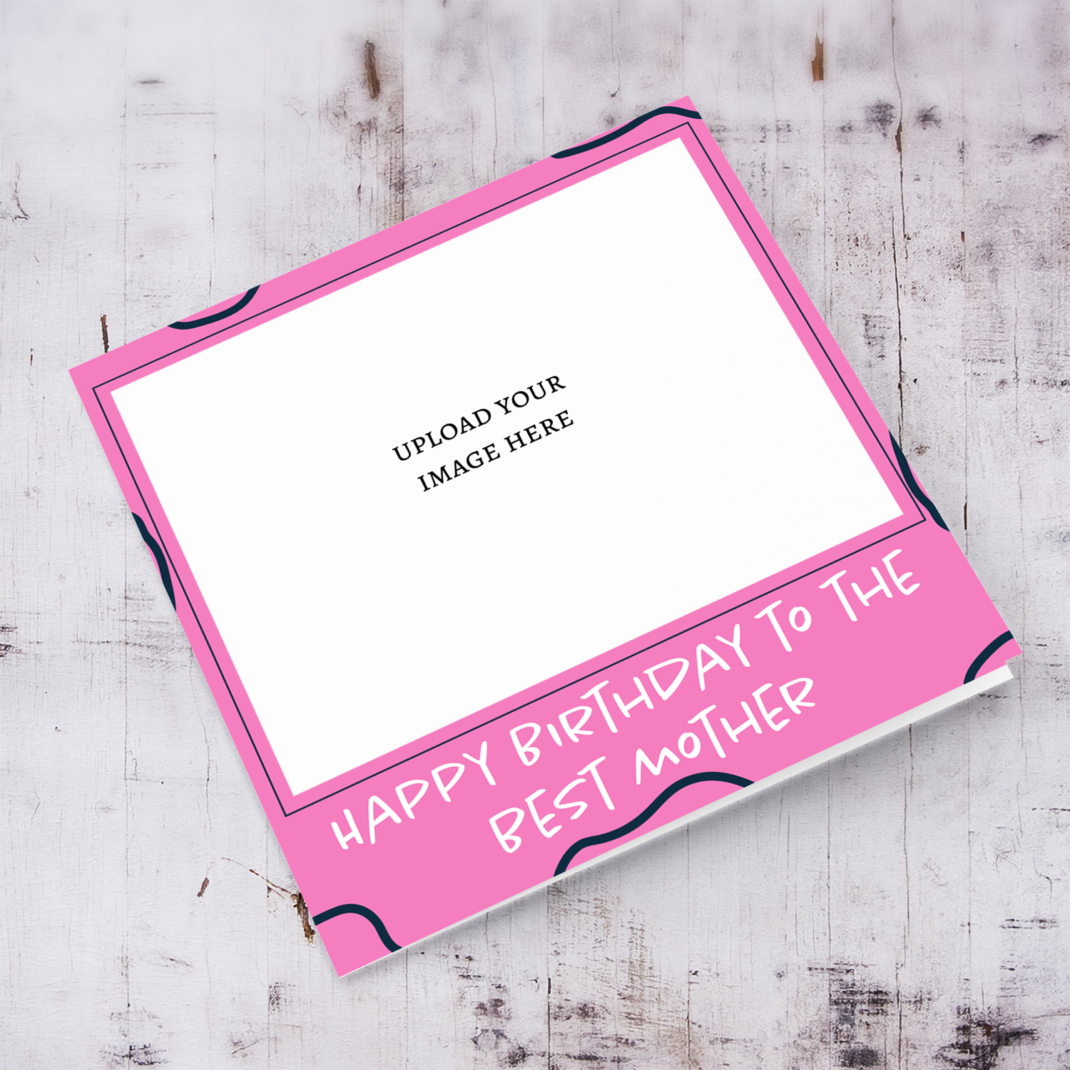 Happy Birthday to the best mother photo card in English