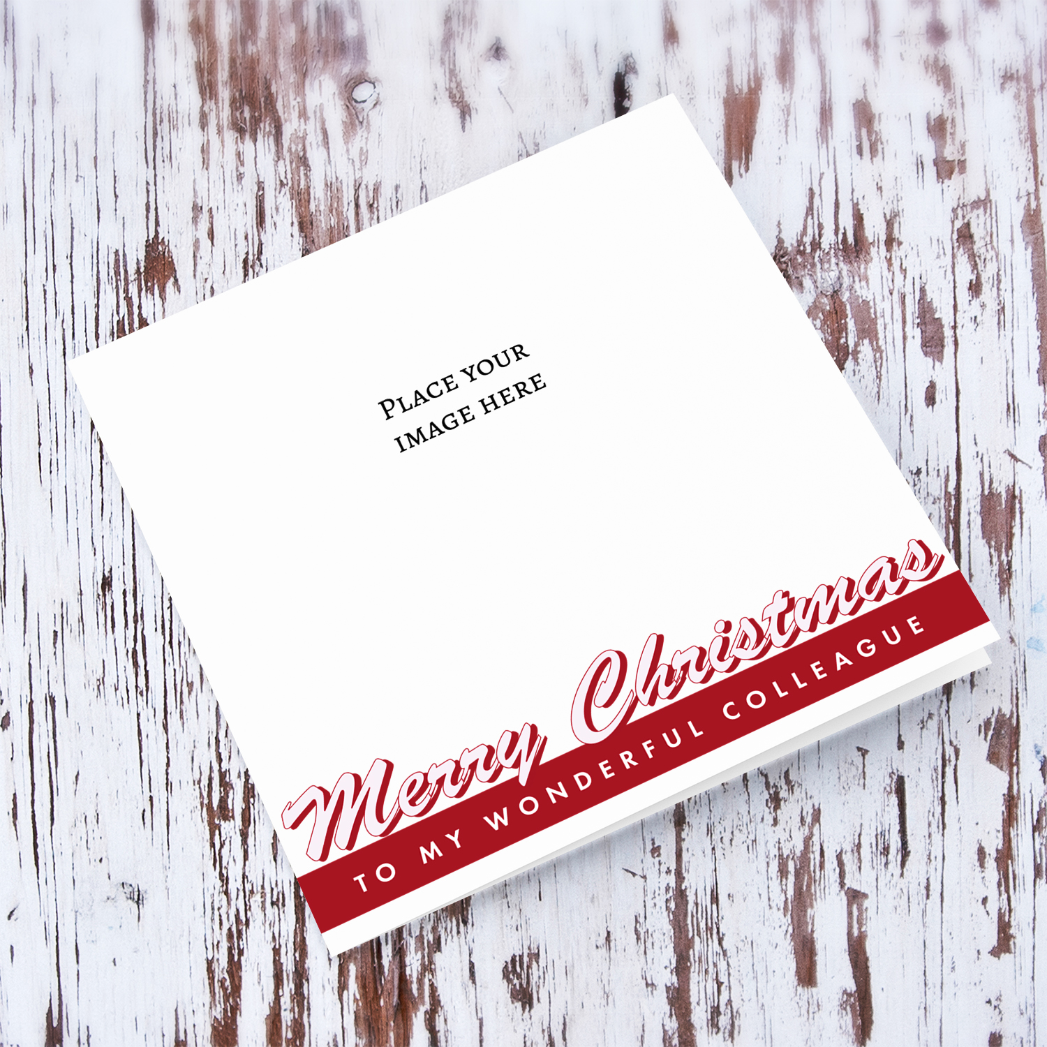 Colleague -  photo Christmas card,  to my wonderful colleague in English