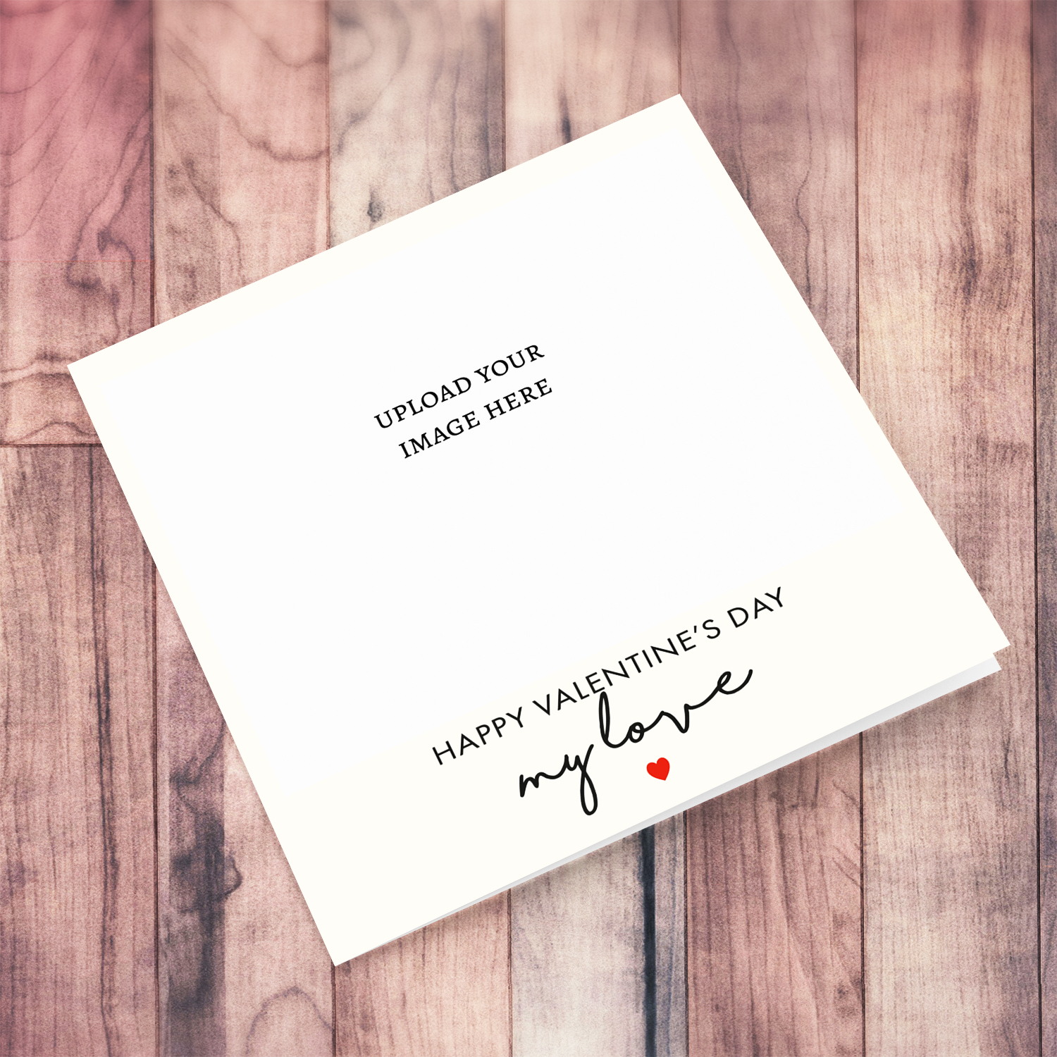 Minimalist Valentines card to - my love in English