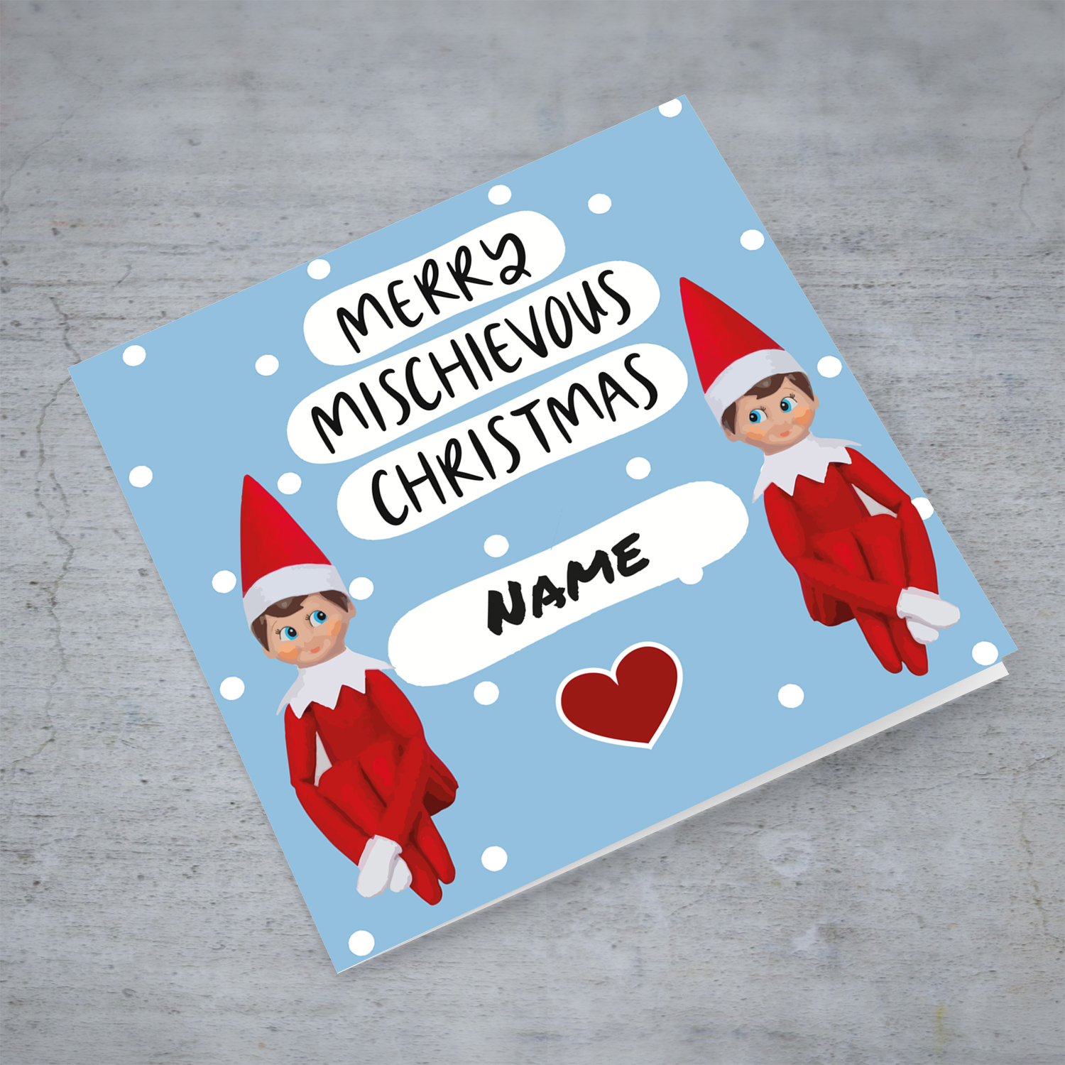 Christmas card from Elf in English (Personalisable)