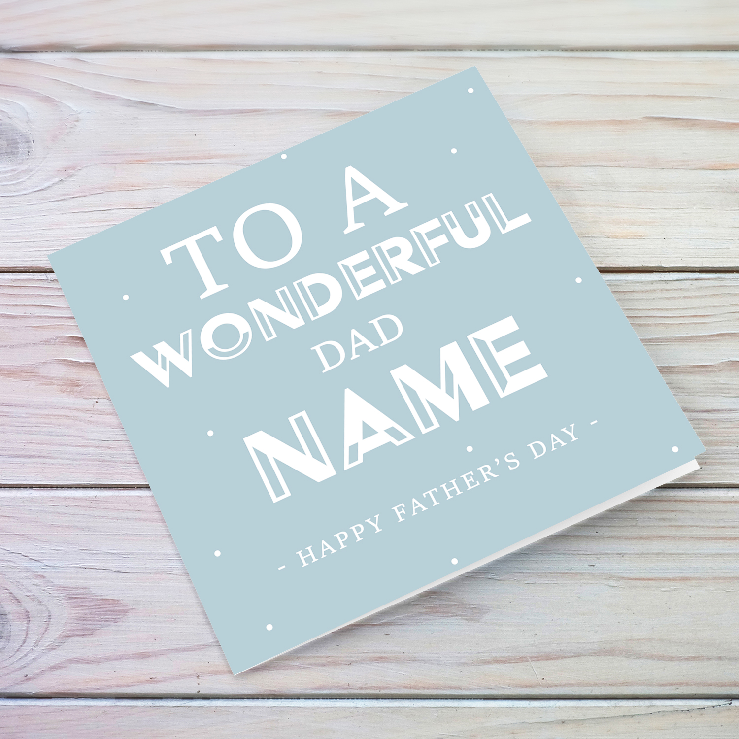 To a wonderful dad father's day card in English (Personalisable)