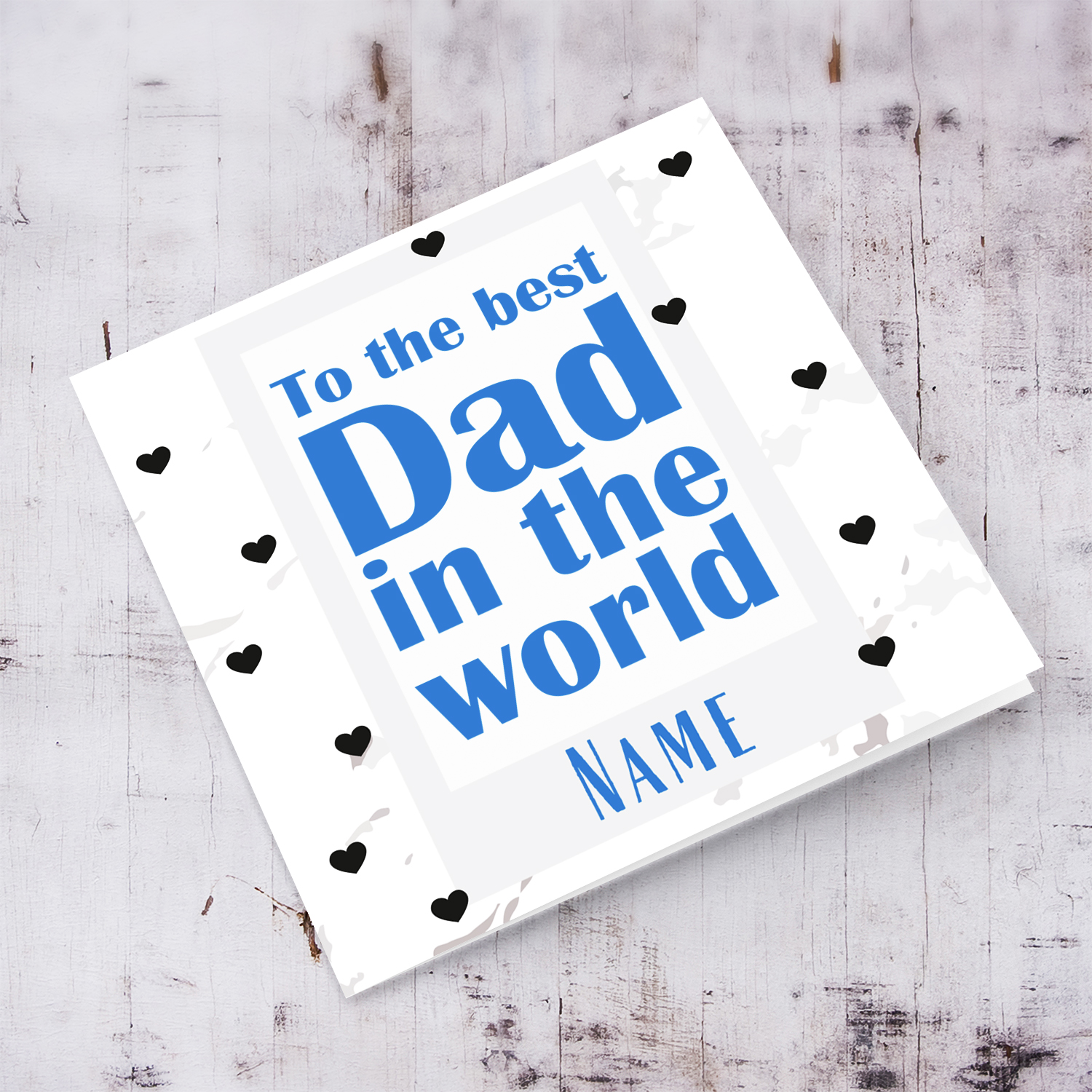 To the best DAD in the world father's day card in English (Personalisable)