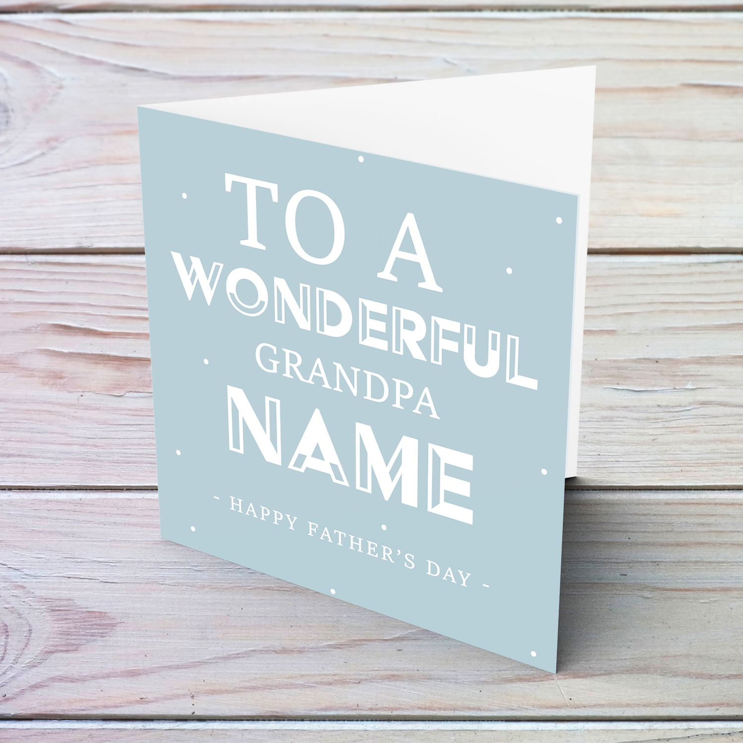 To my wonderful grandpa father's day card in English (Personalisable)