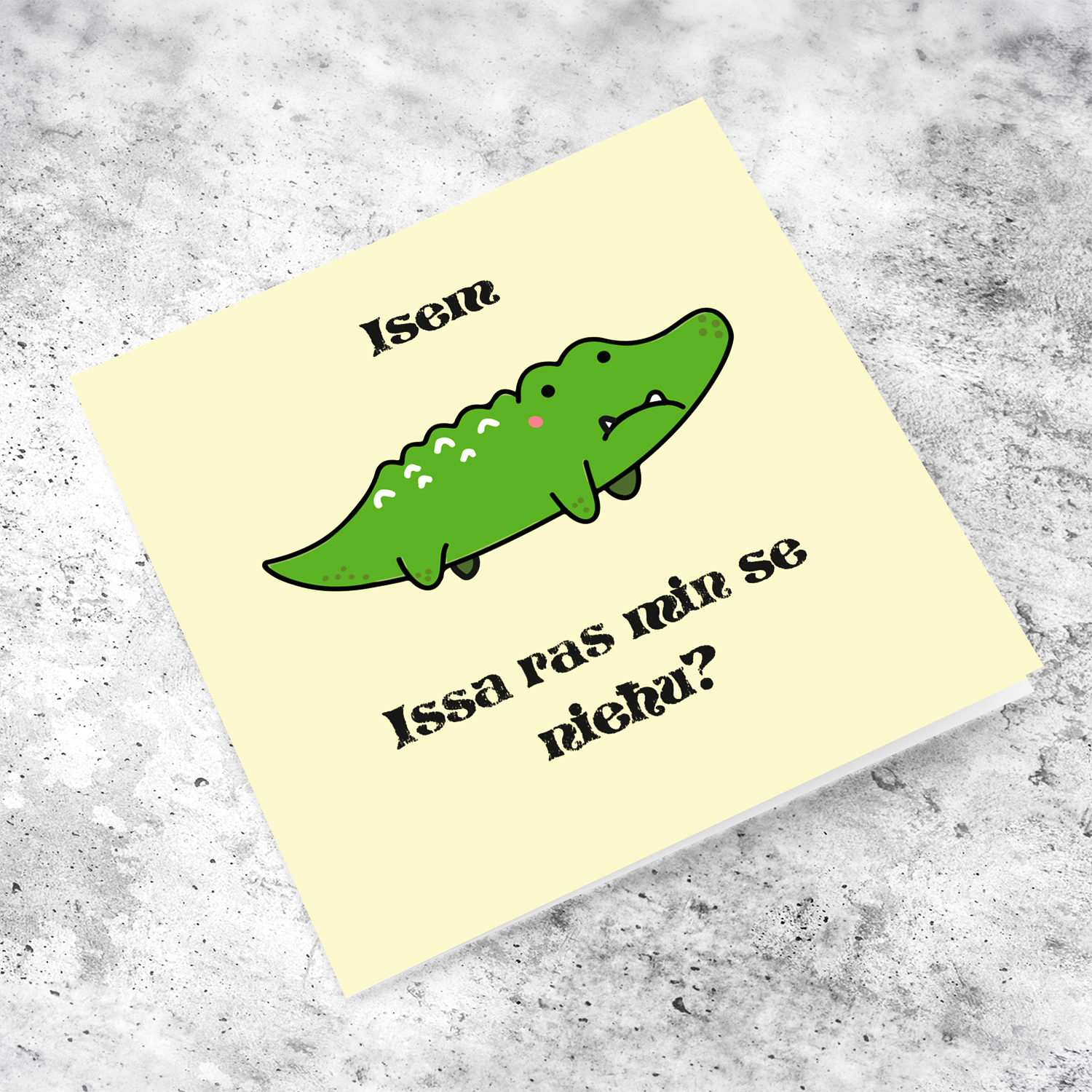 Cute and funny farewell card in Maltese (Personalisable)