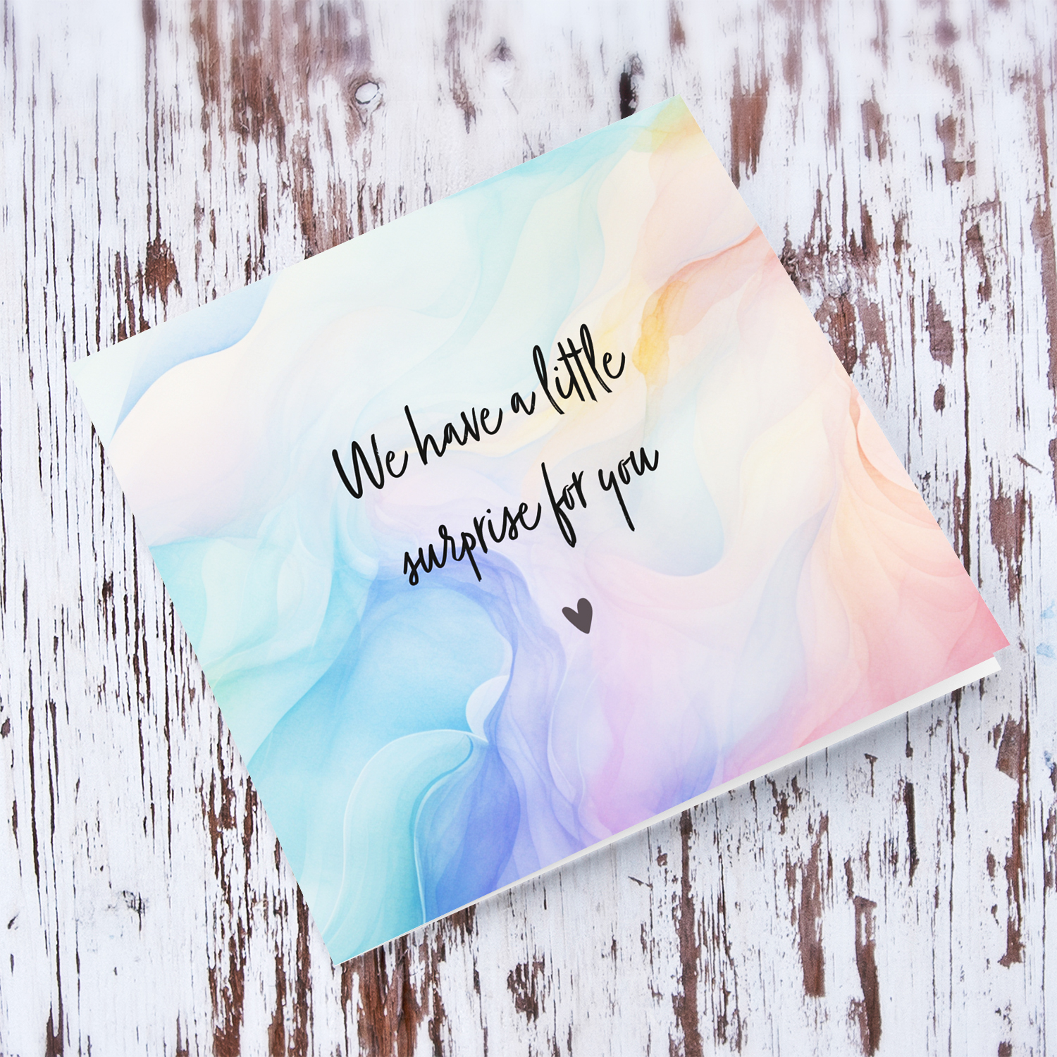 Water colour background baby announcement card - You're going to be an Aunty