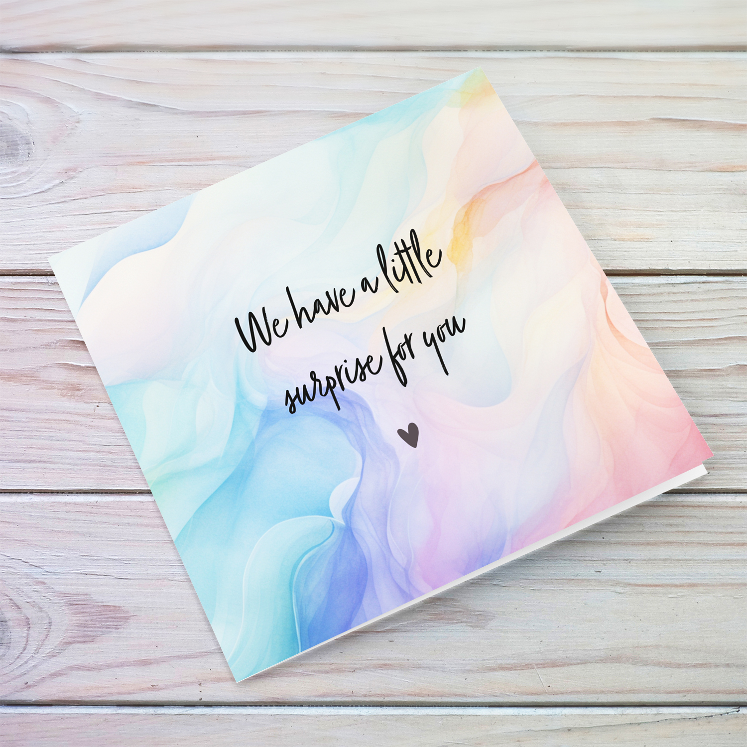 Water colour background baby announcement card - You're going to be a Grandma