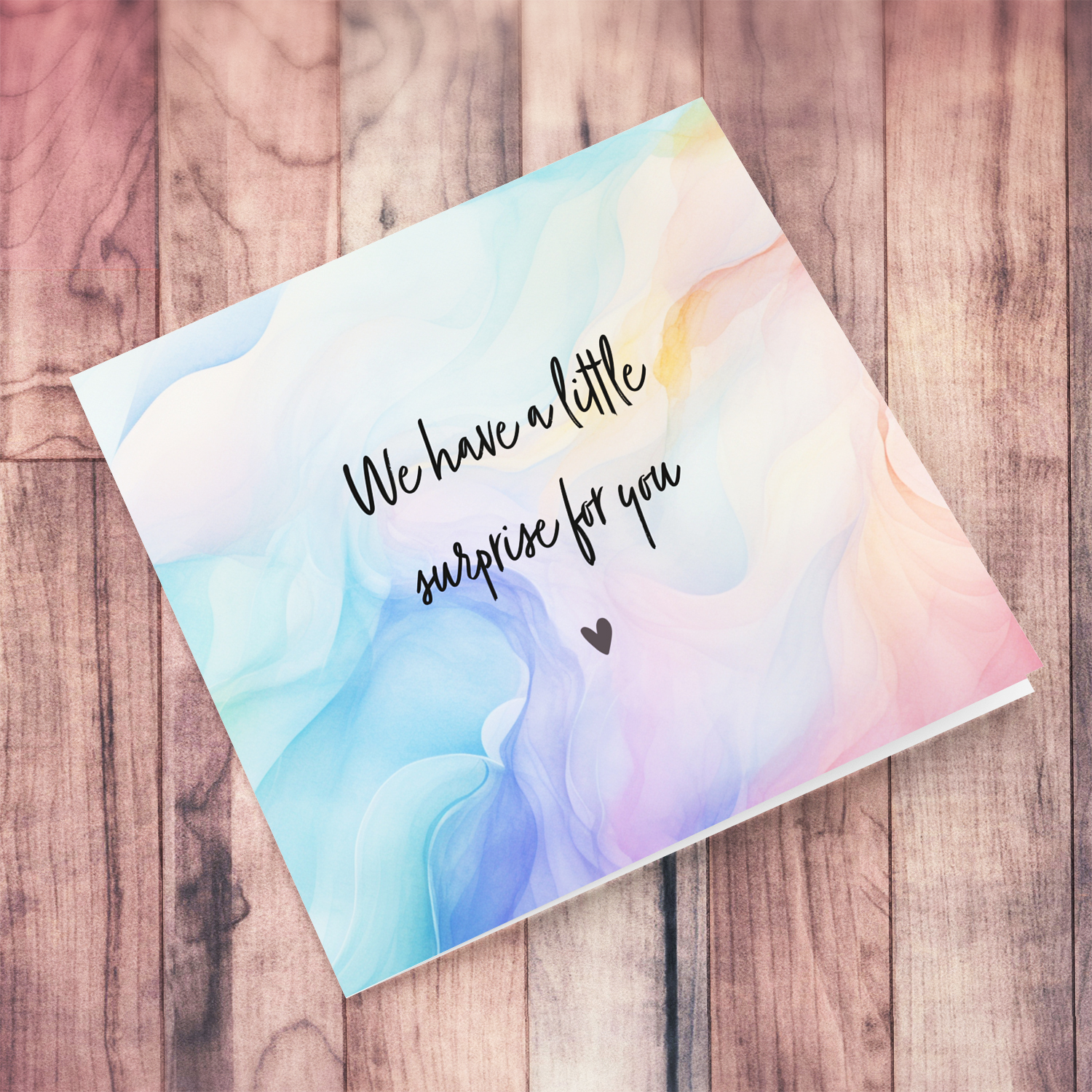 Water colour background baby announcement card - You're going to be a Grandpa