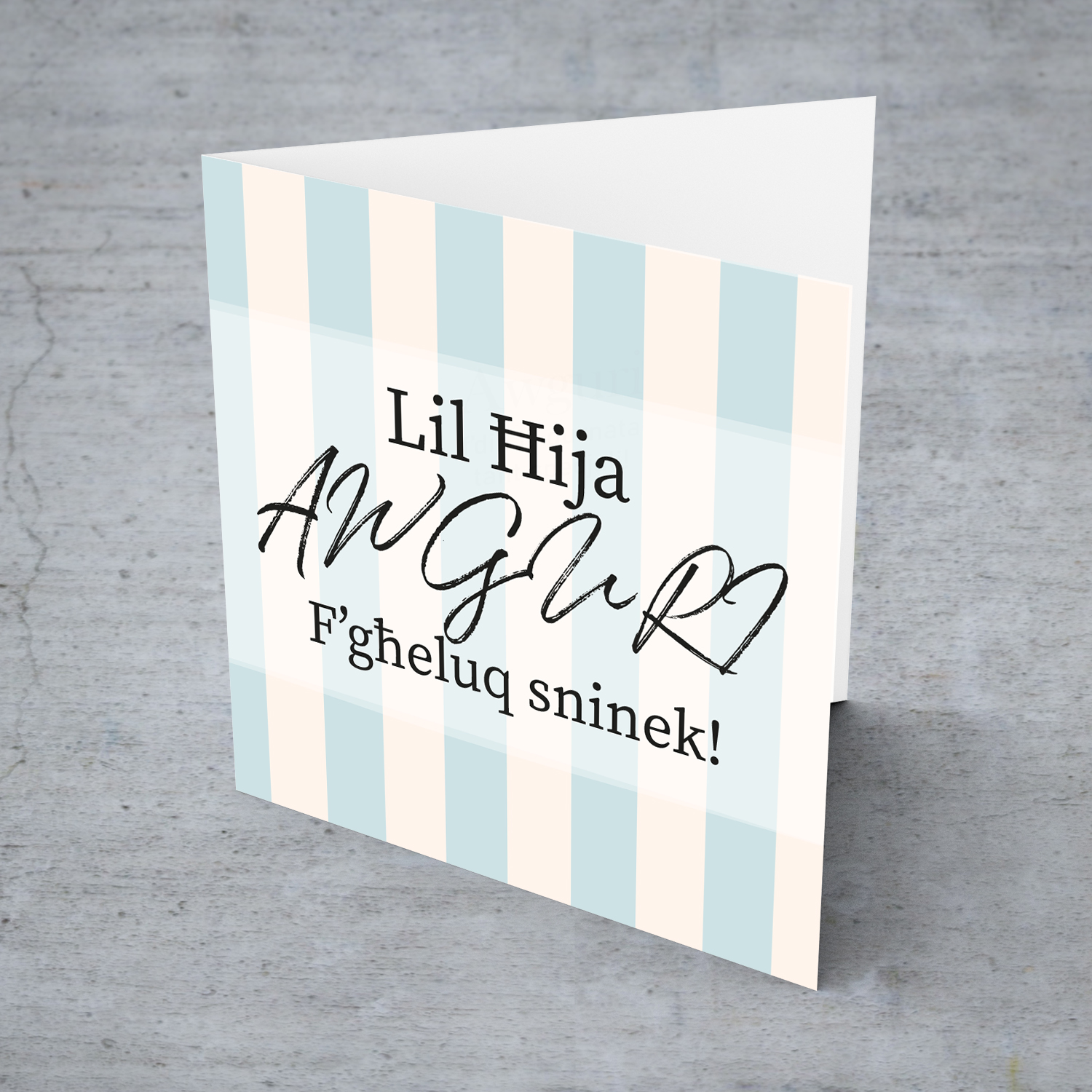 Birthday card for brother in Maltese