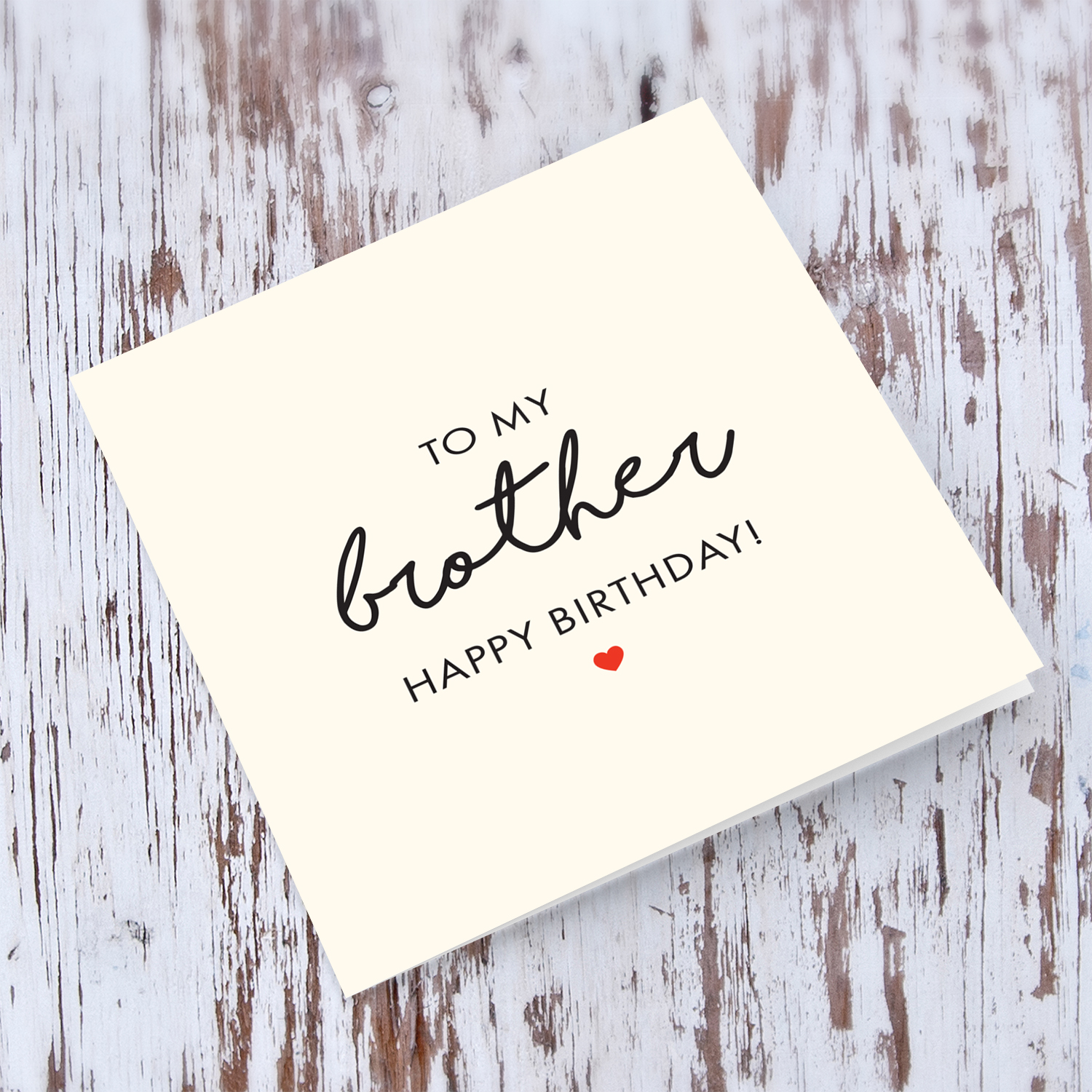 To my Brother Birthday Card in English