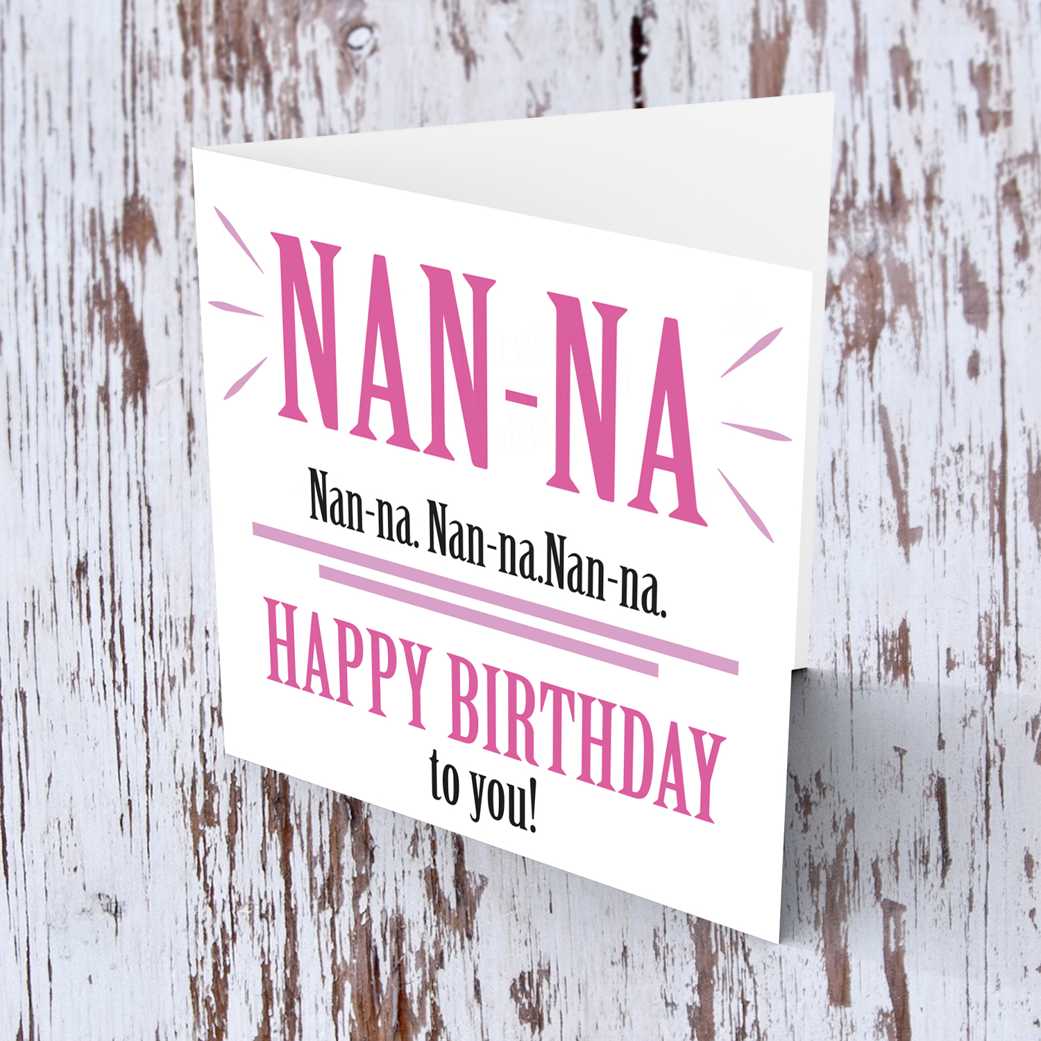 Funny birthday card for grandma in English