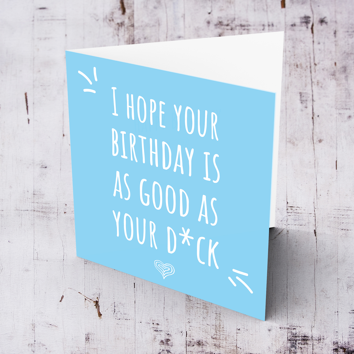 Funny birthday card for husband / boyfriend / partner in English