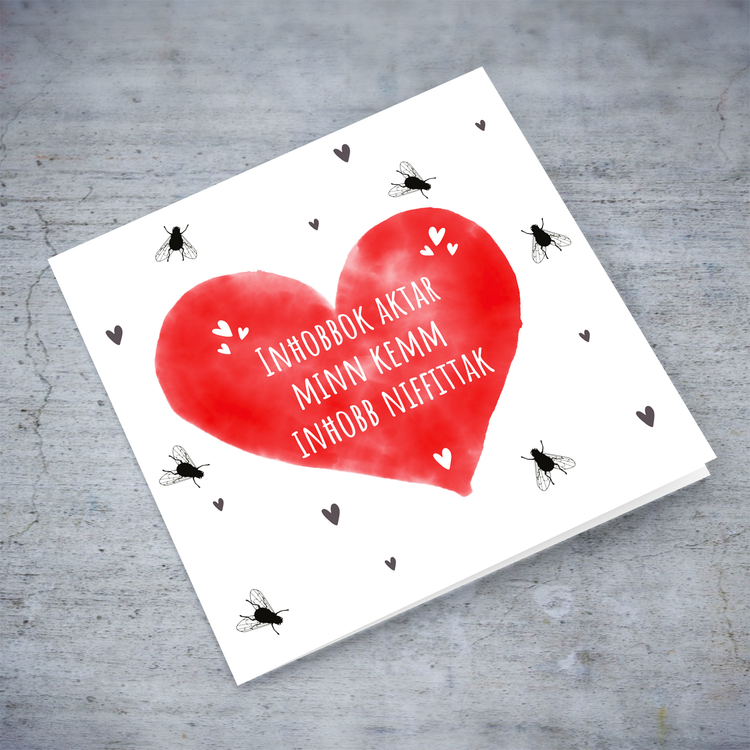 Funny fly birthday card for boyfriend / girfriend / partner / husband or wife in Maltese