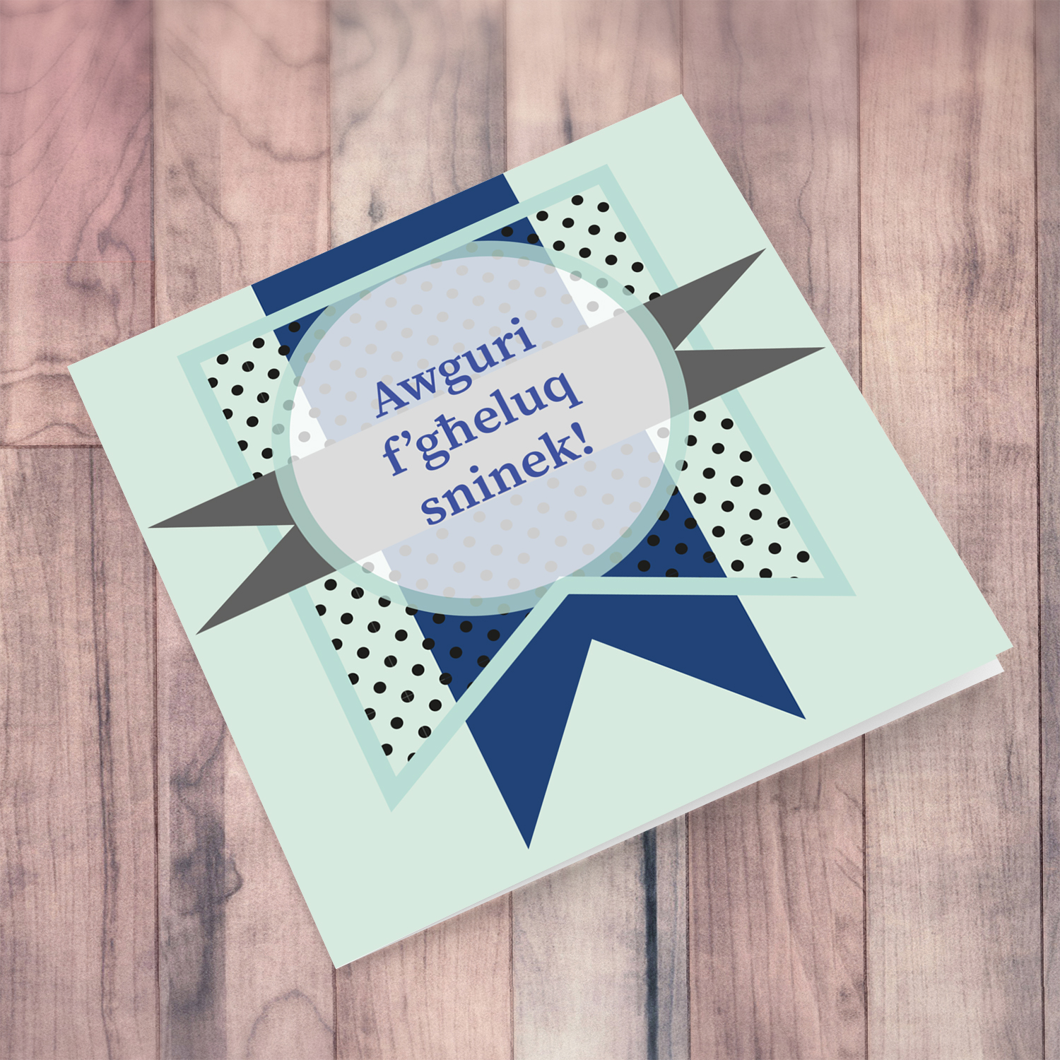 Birthday card for males in Maltese