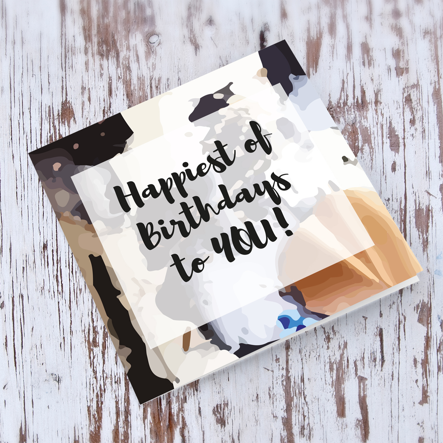 Happy Birthday to You card in English 