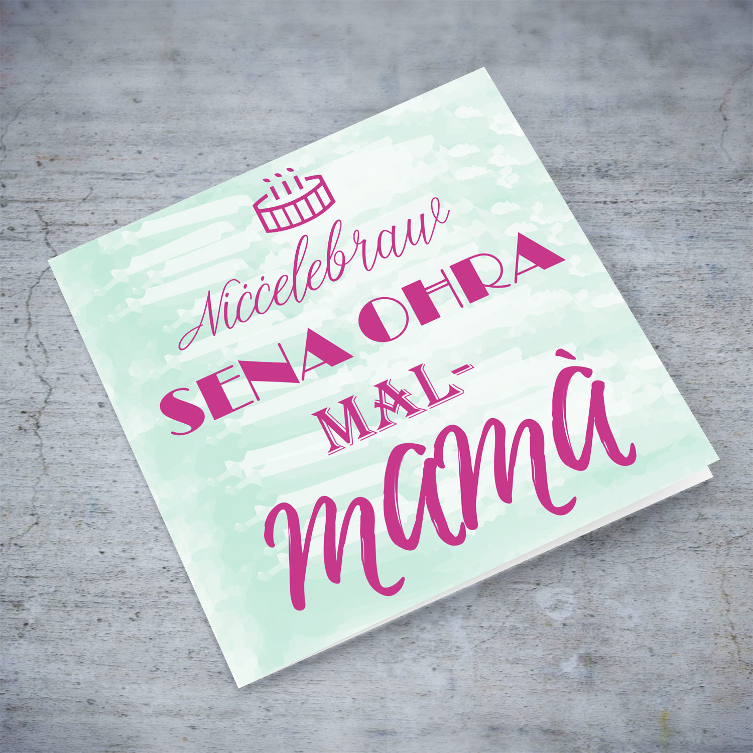 Birthday card for mother in Maltese
