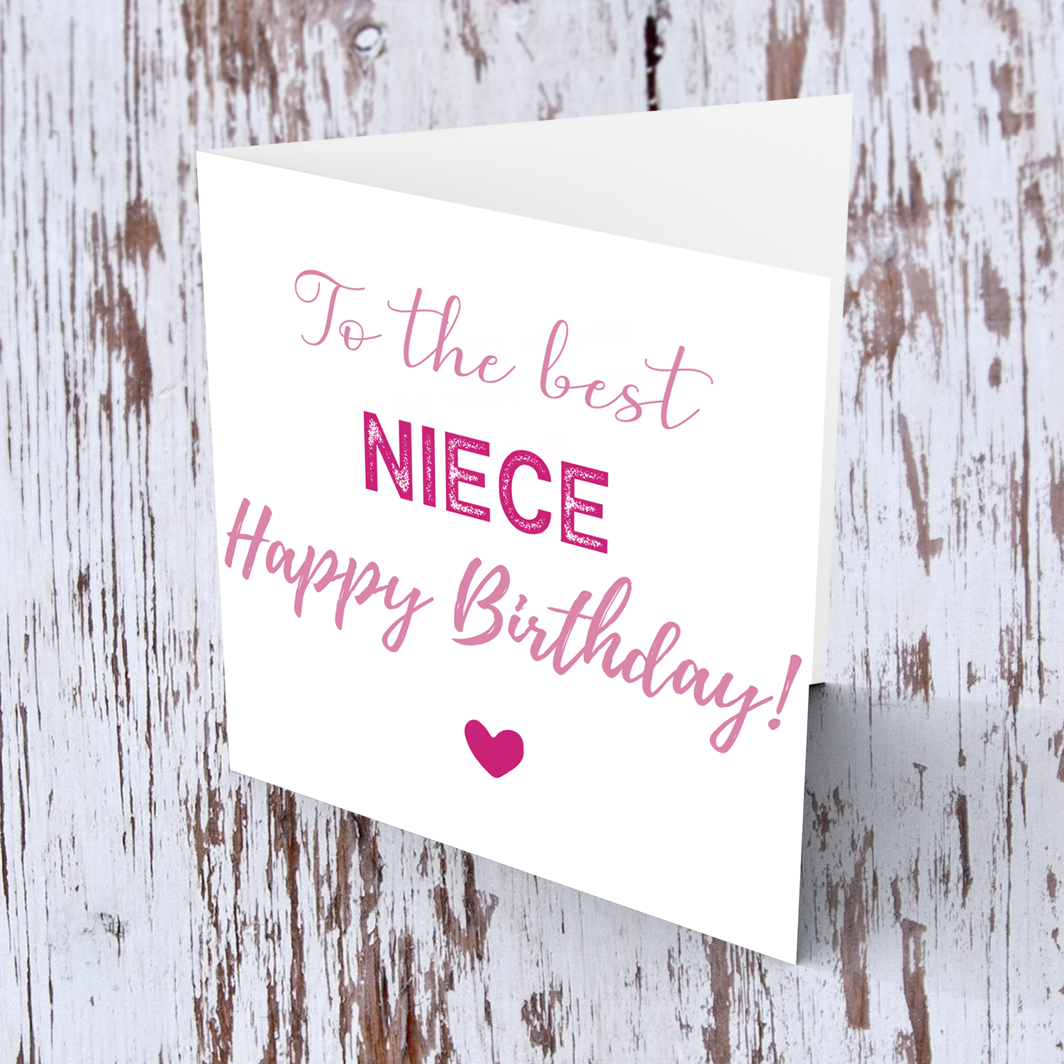 To the best niece birthday card in English