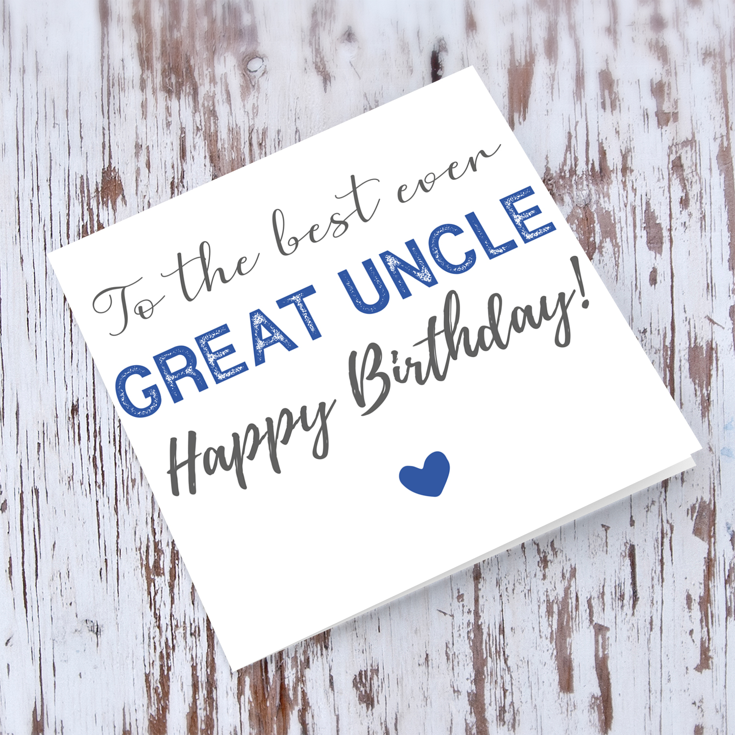 To the best uncle birthday card in English