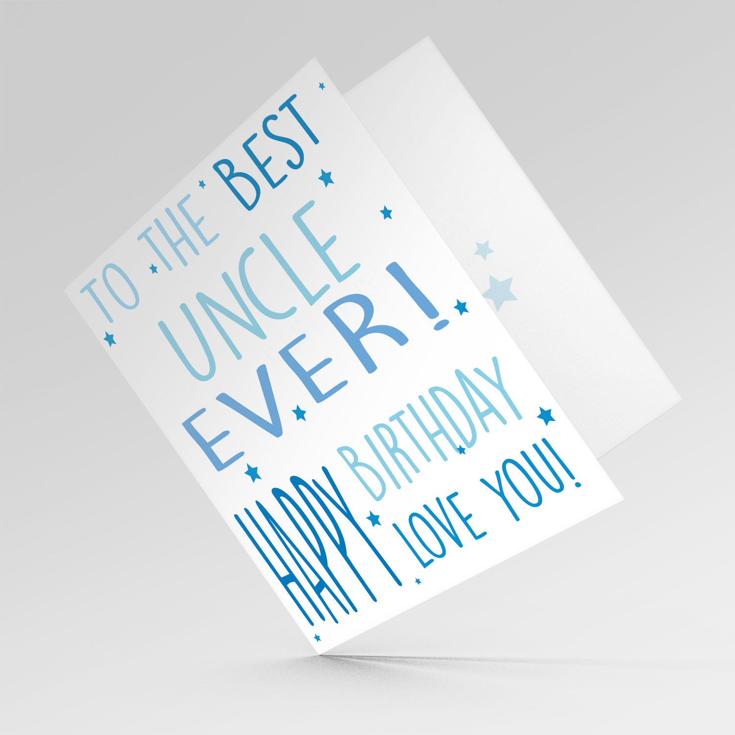 To the best uncle ever birthday card in English