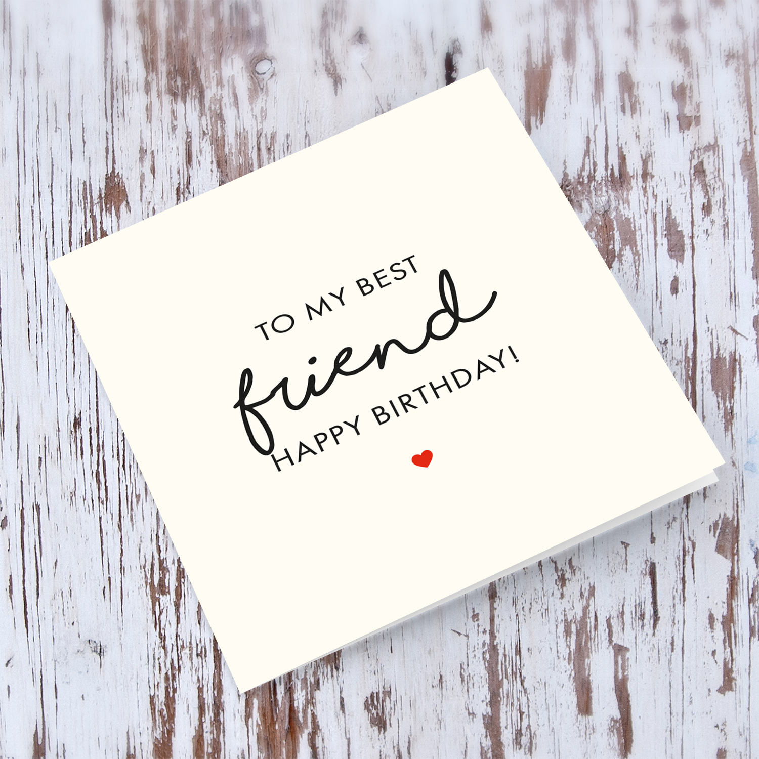 To my best friend Happy Birthday card in English